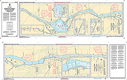 Bassin de Chambly au lac/to Lake Champlain - 4 SHEETS | CHS Chart 1351