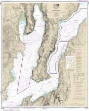 Hood Canal-South Point to Quatsap Point including Dabob Bay | Carte NOAA 18458