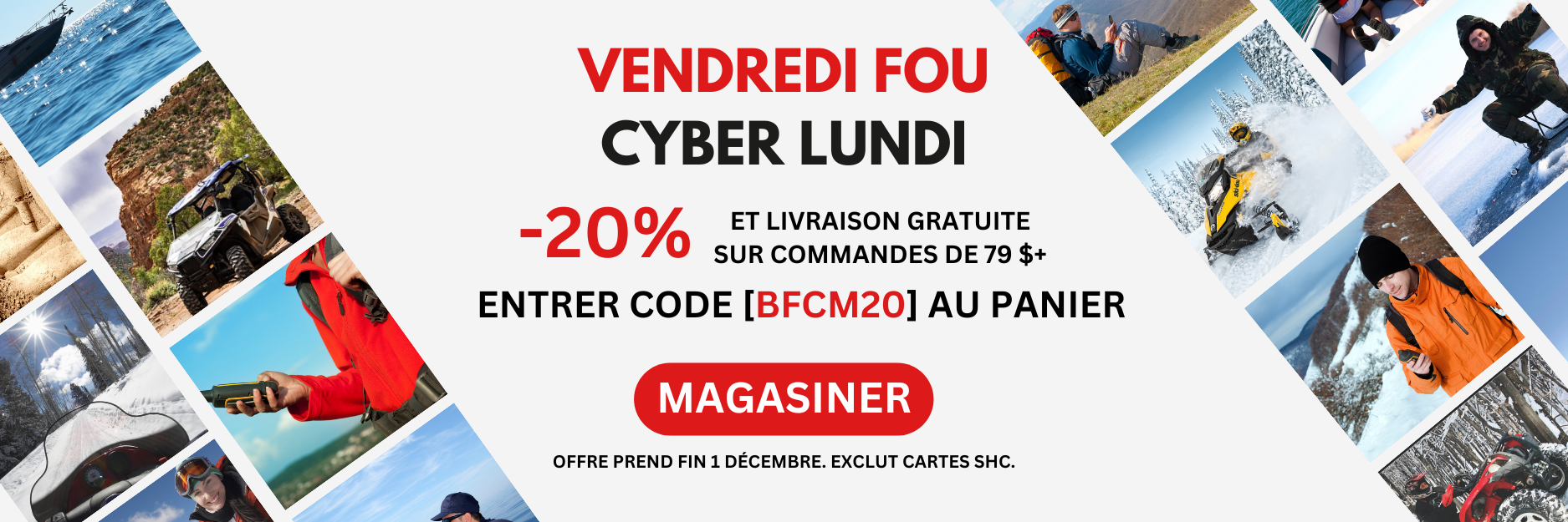 Vente Vendredi fou à cyber lundi