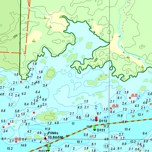 Francois Lake Depth Chart