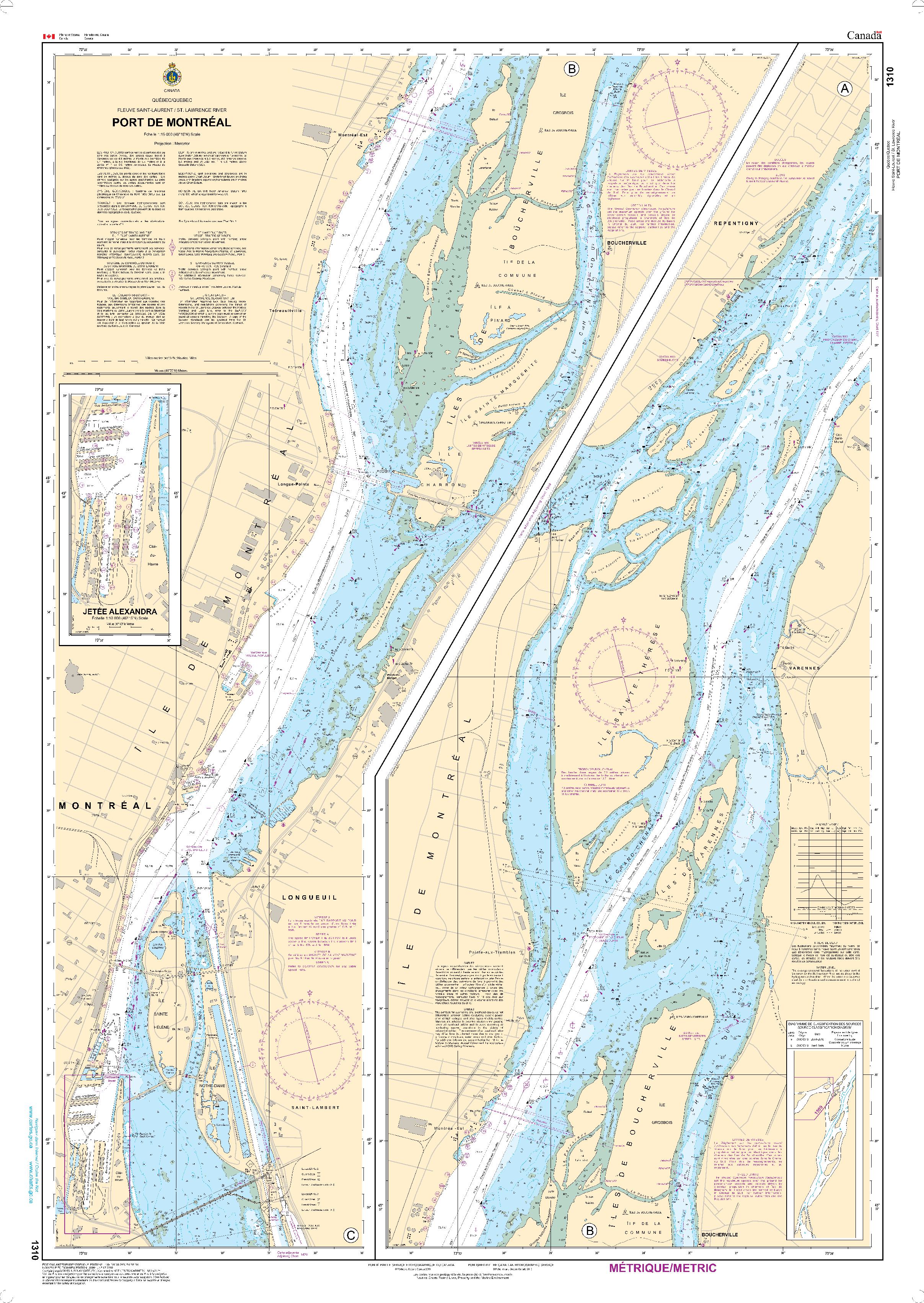 Port de Montréal | Carte SHC 1310