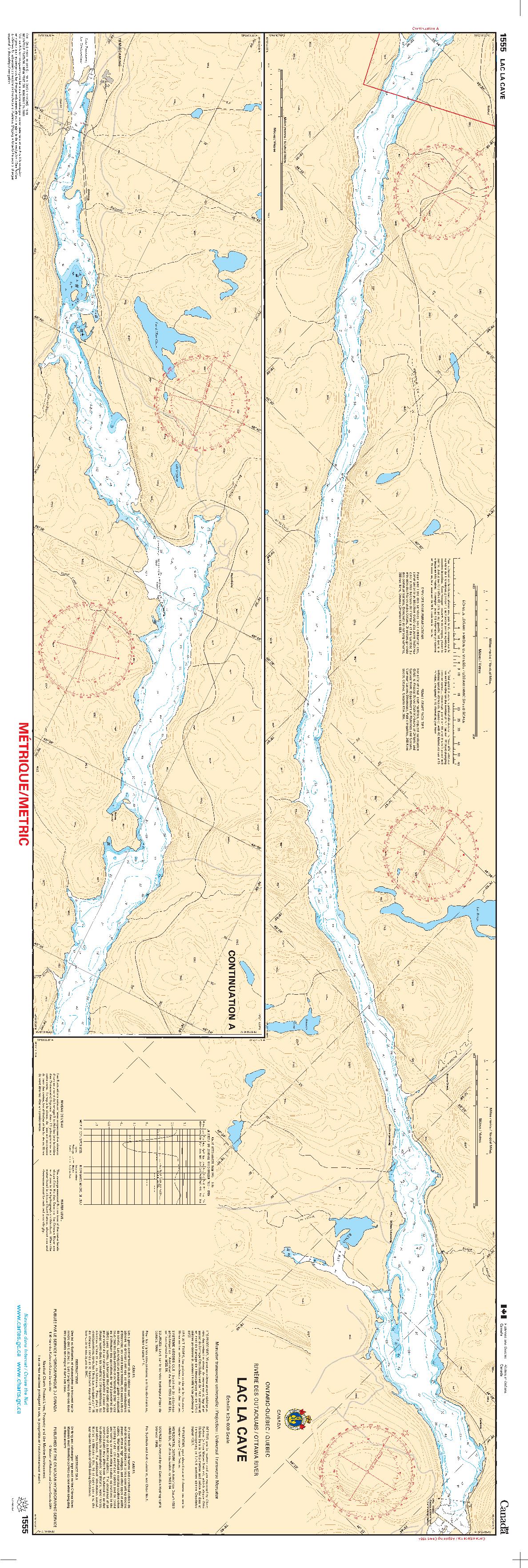 Lac la Cave | Carte SHC 1555