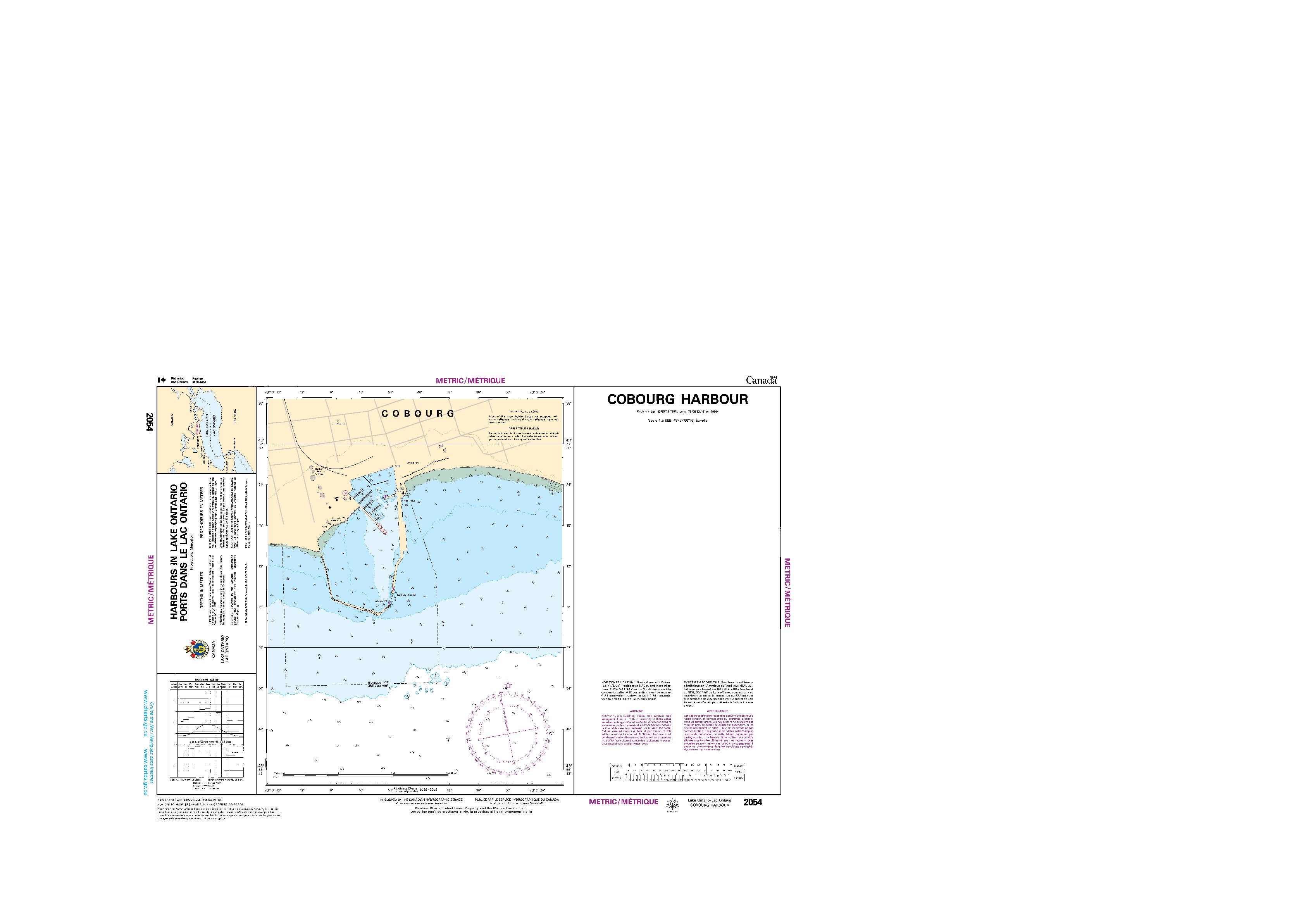 Cobourg Harbour | CHS Chart 2054