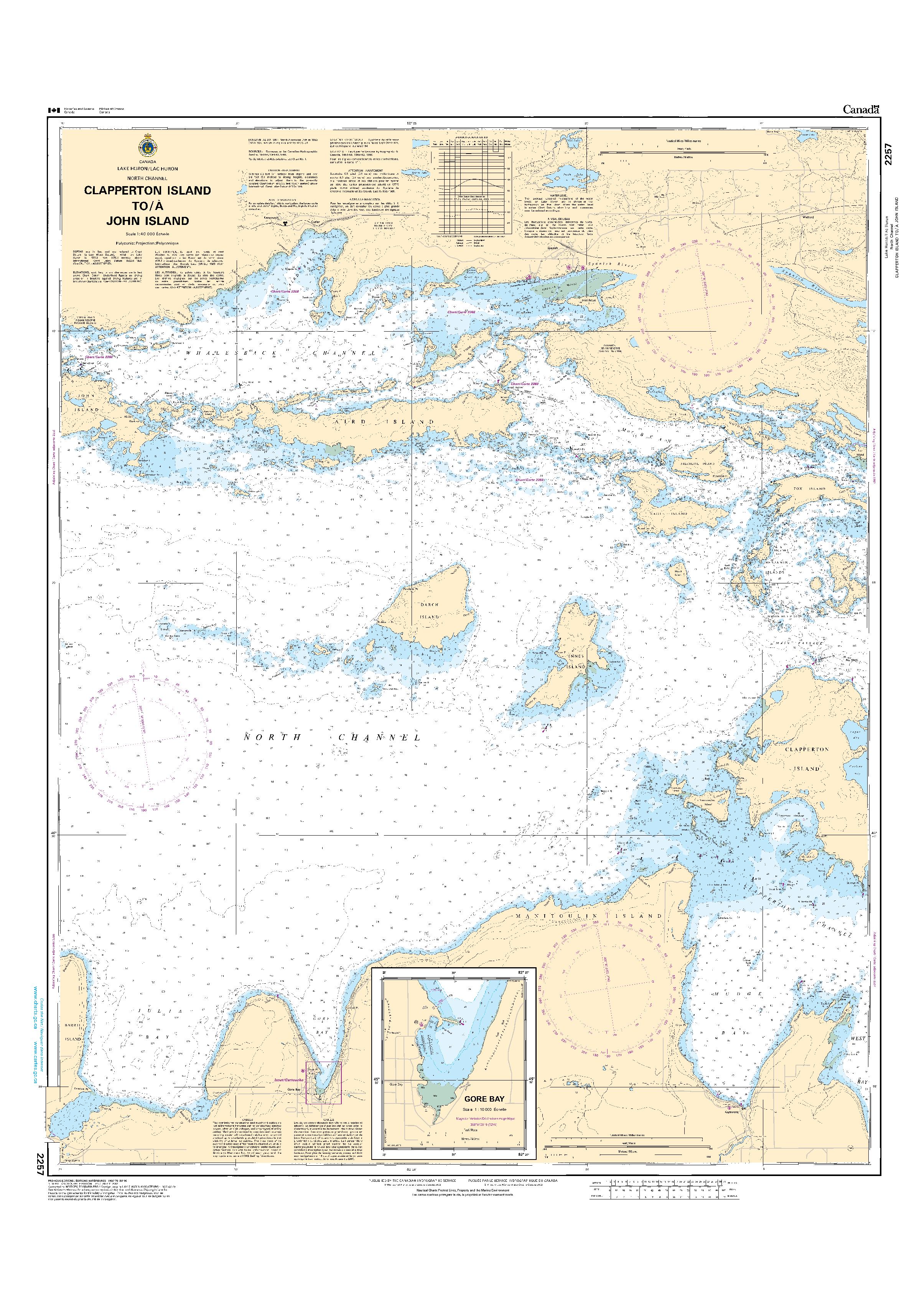 Clapperton Island to/à John Island | Carte SHC 2257