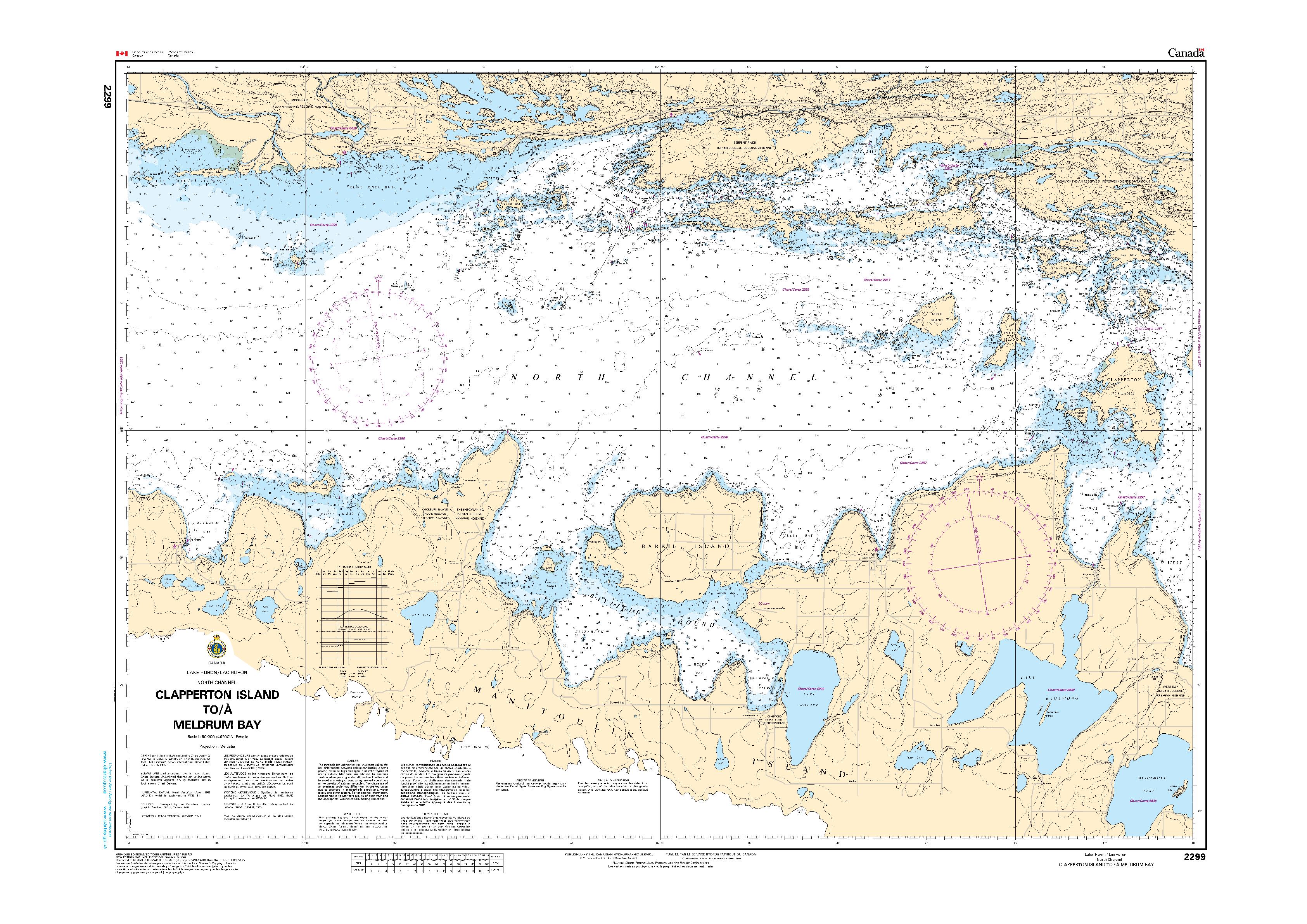 Clapperton Island to/à Meldrum Bay | Carte SHC 2299