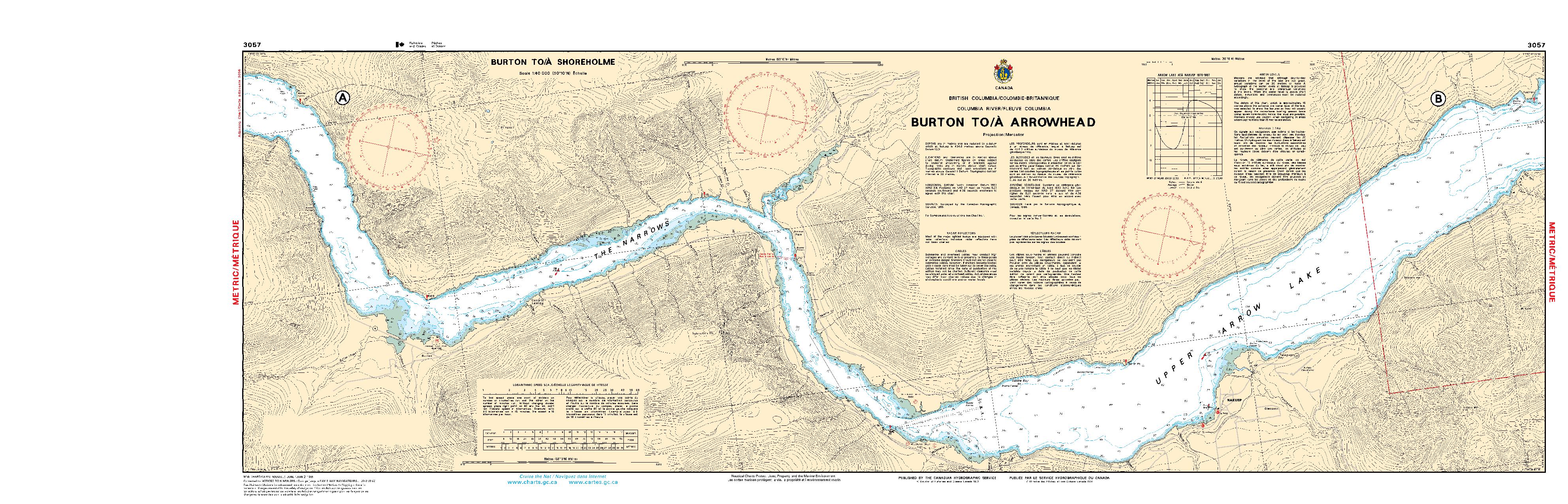 Burton to/à Arrowhead - 2 SHEETS | CHS Chart 3057