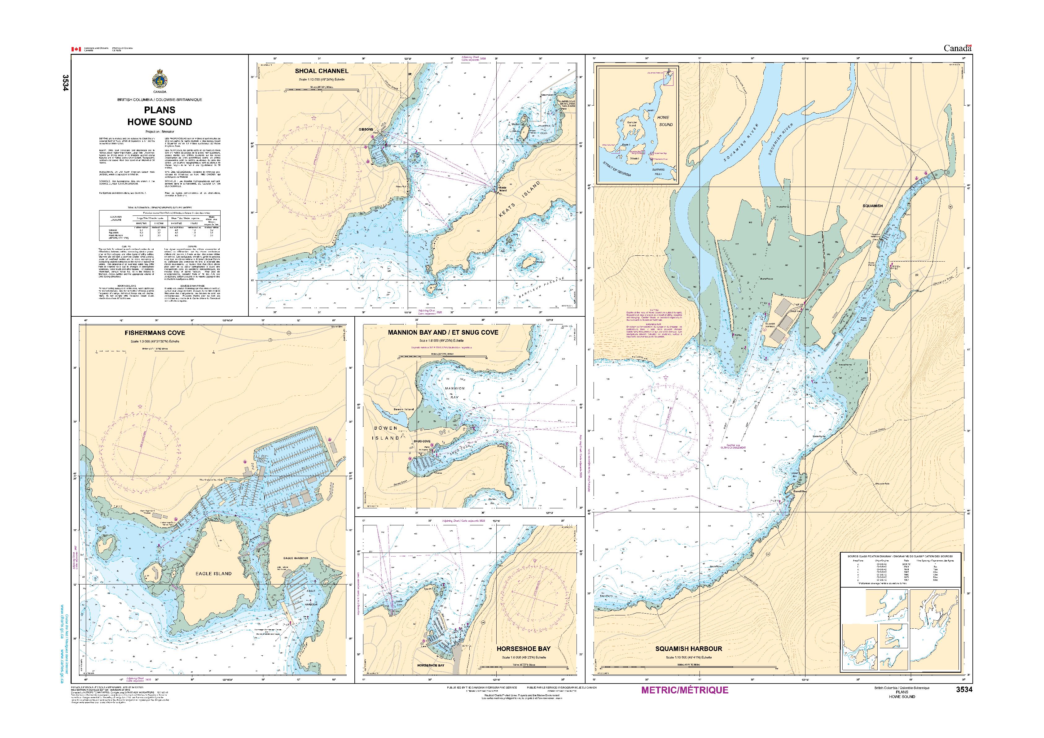 Plans - Howe Sound | Carte SHC 3534