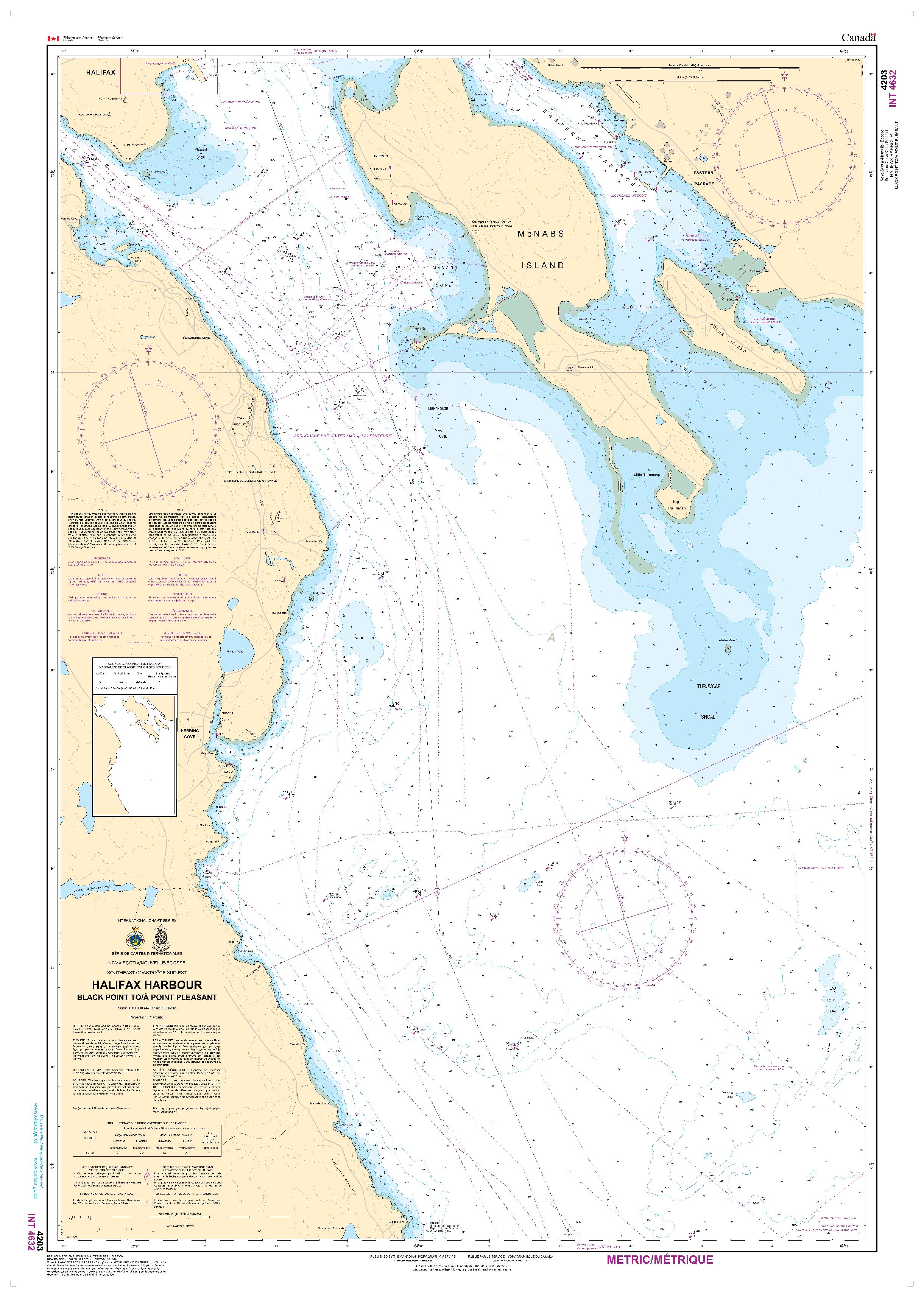Halifax Harbour: Black Point to / à Point Pleasant | CHS Chart 4203
