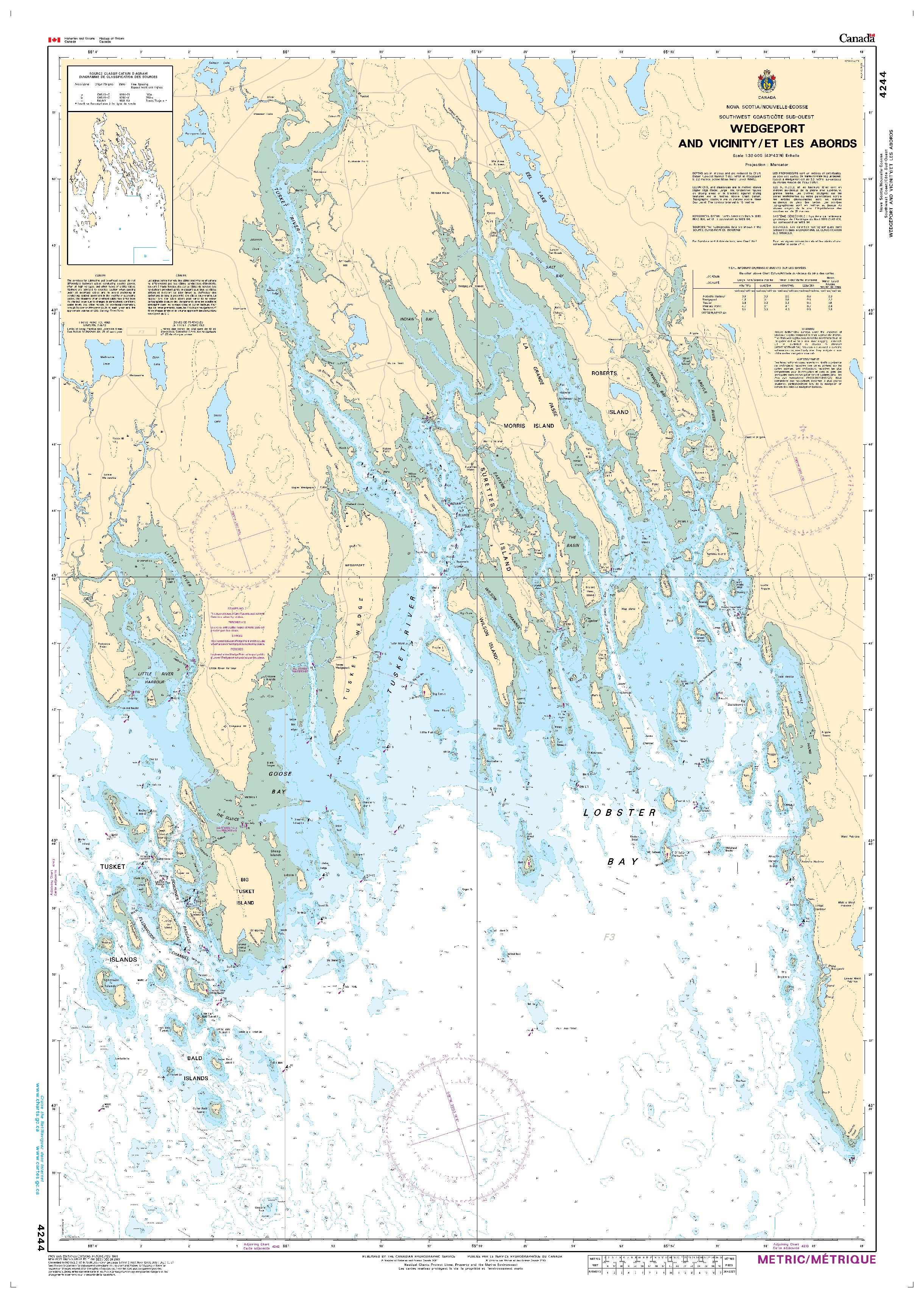 Wedgeport and Vicinity / et les abords | CHS Chart 4244