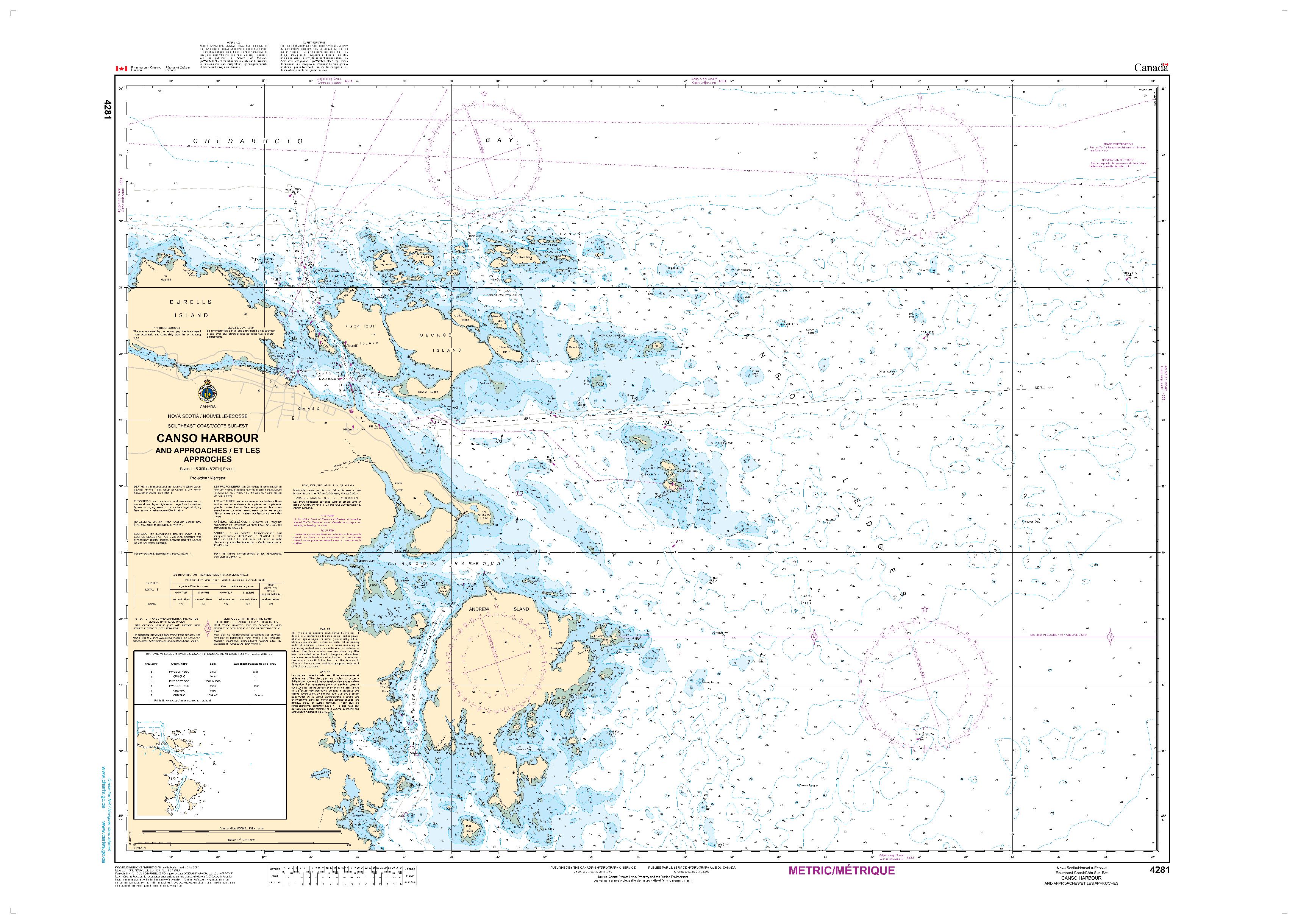 Canso Harbour and Approaches / et les Approches | CHS Chart 4281