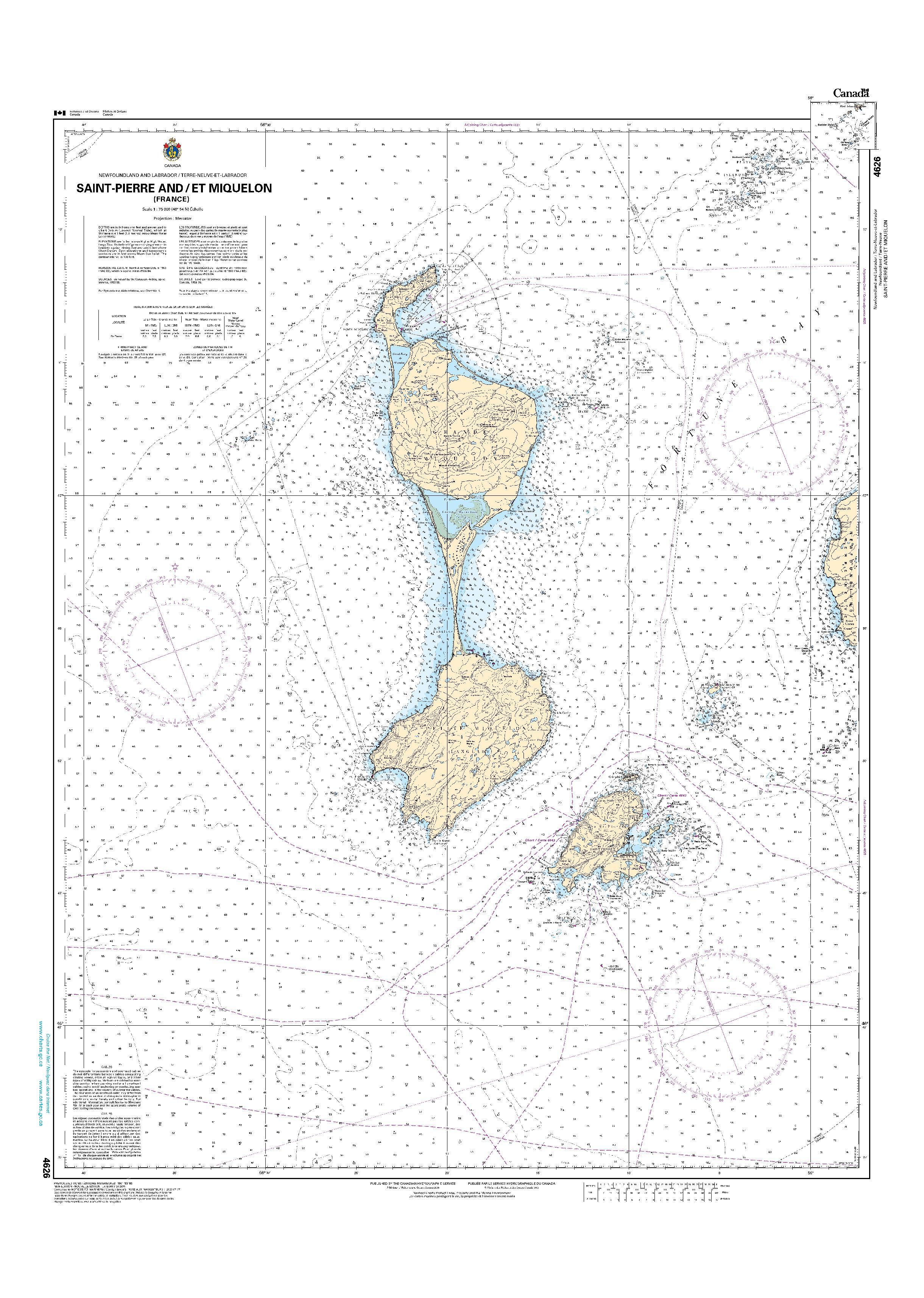 Saint-Pierre and / et Miquelon (France) | CHS Chart 4626