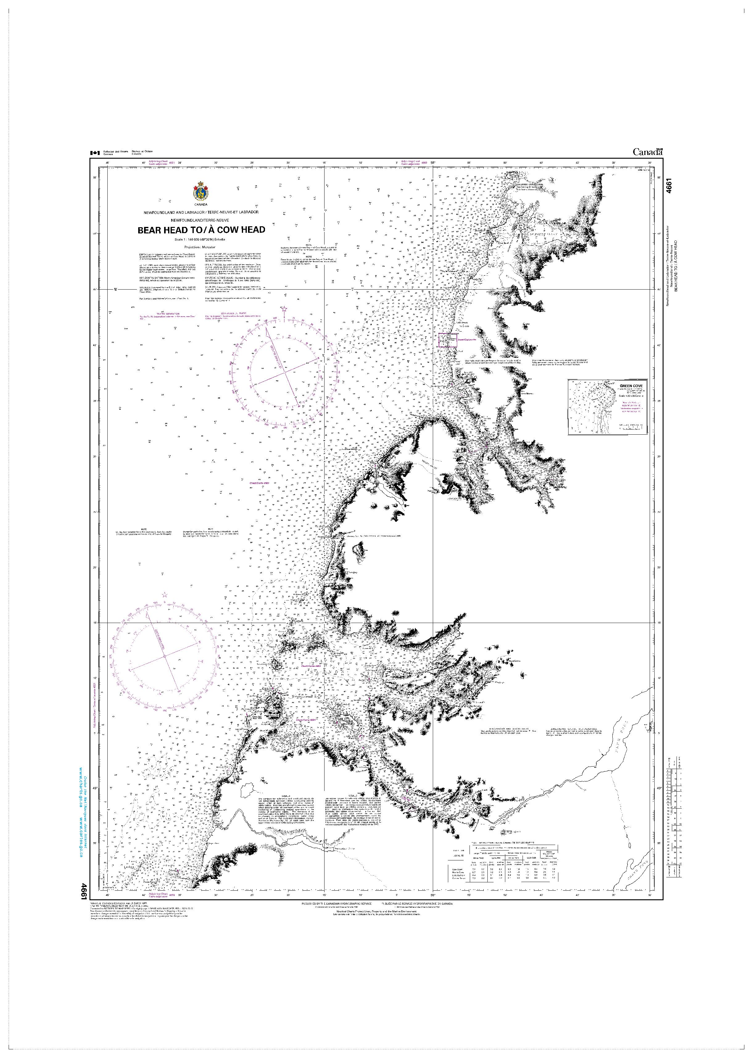 Bear Head to/à Cow Head | CHS Chart 4661