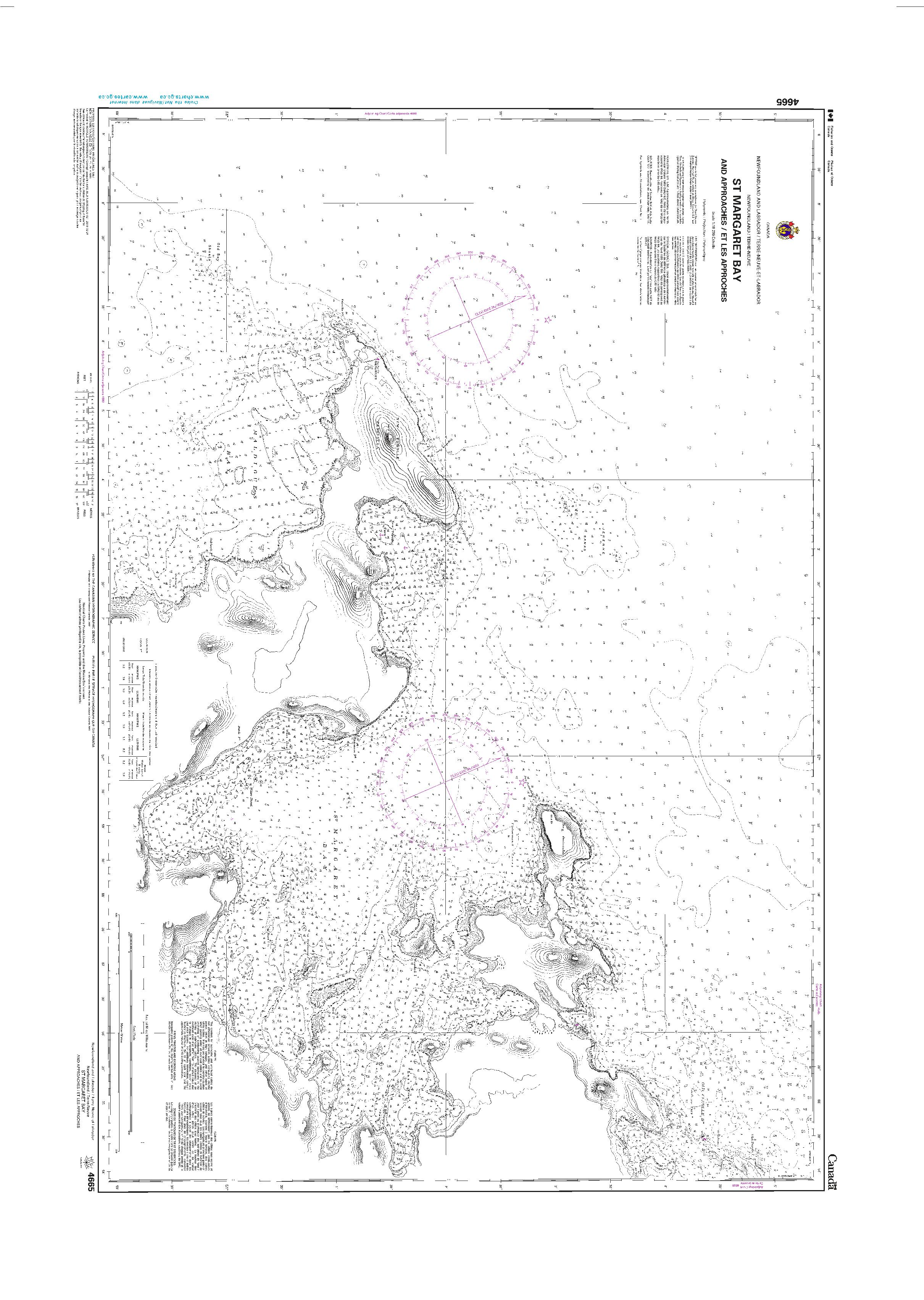 St. Margaret Bay and Approaches / et les approches | CHS Chart 4665