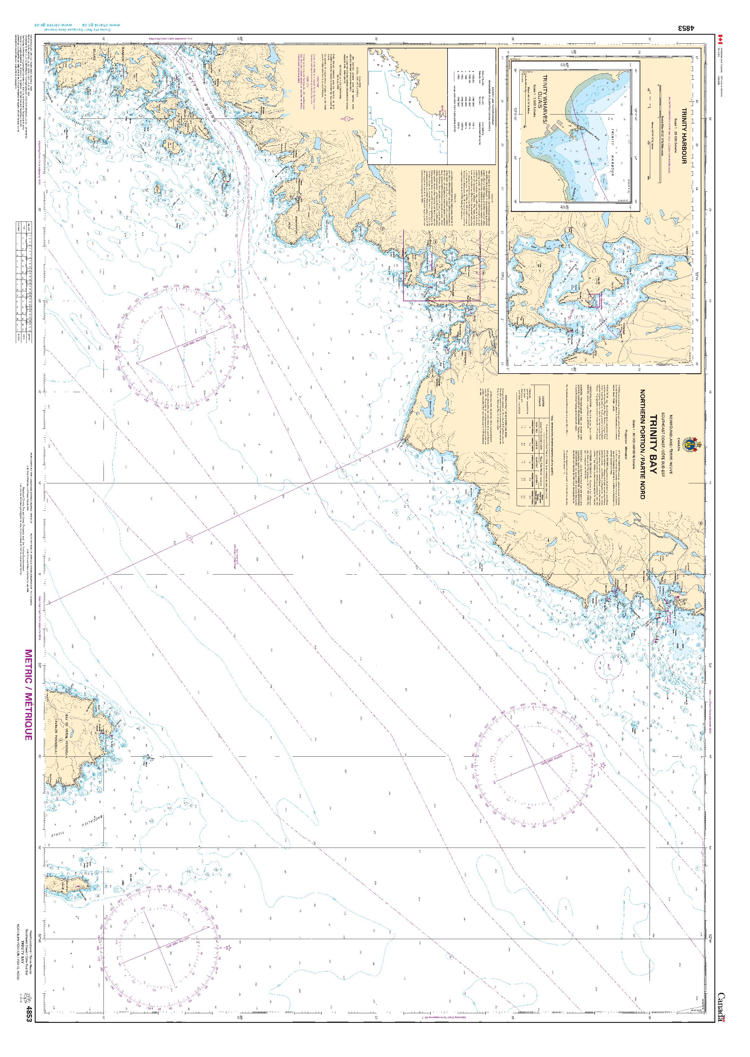 Trinity Bay: Northern Portion / Partie Nord | CHS Chart 4853