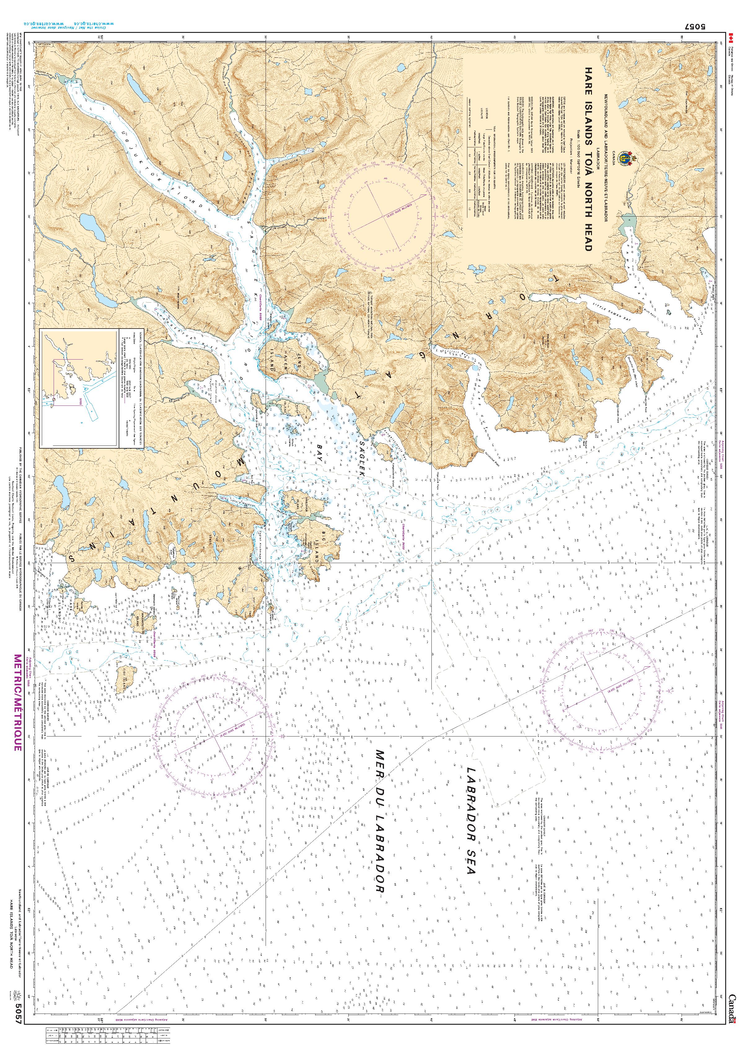 Hare Islands to / à North Head | CHS Chart 5057