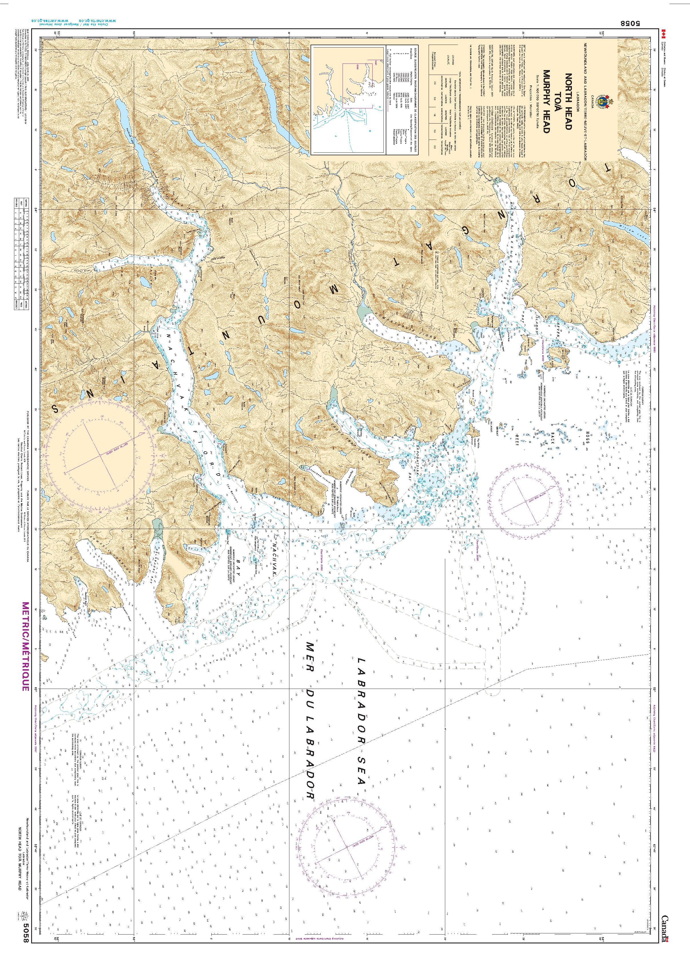 North Head to / à Murphy Head | CHS Chart 5058