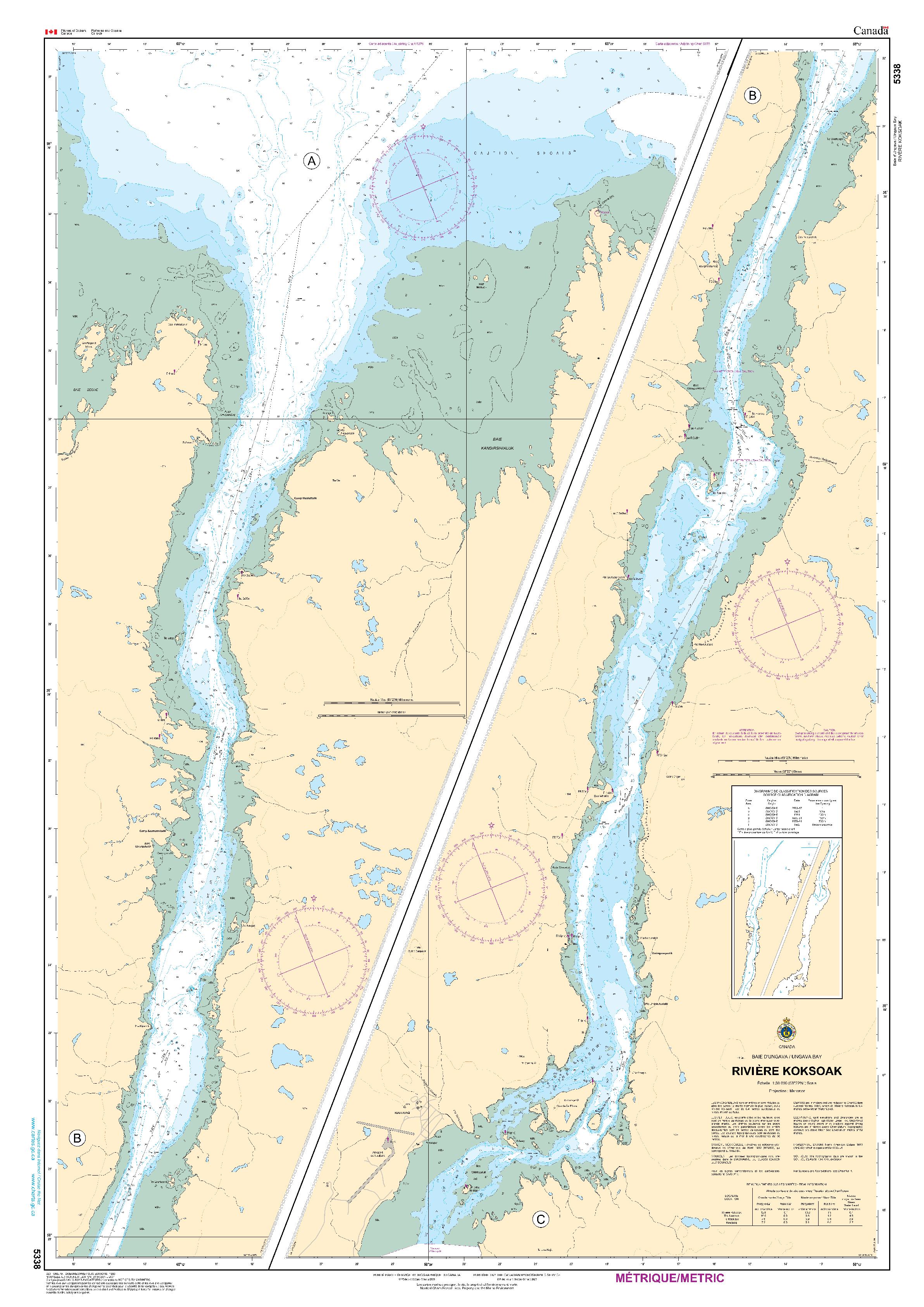 Rivière Koksoak | CHS Chart 5338
