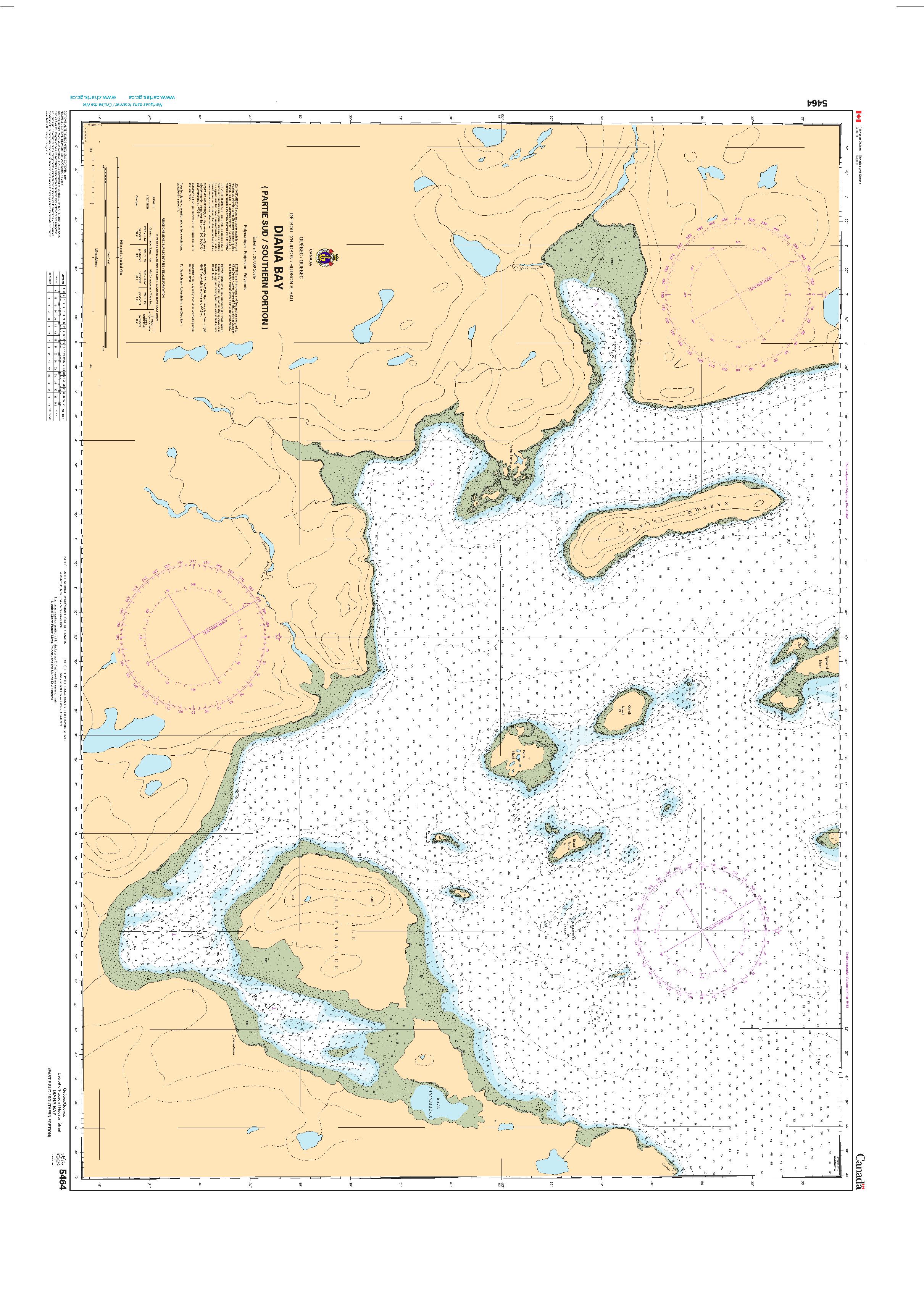 Diana Bay (Partie Sud/Southern Portion) | CHS Chart 5464
