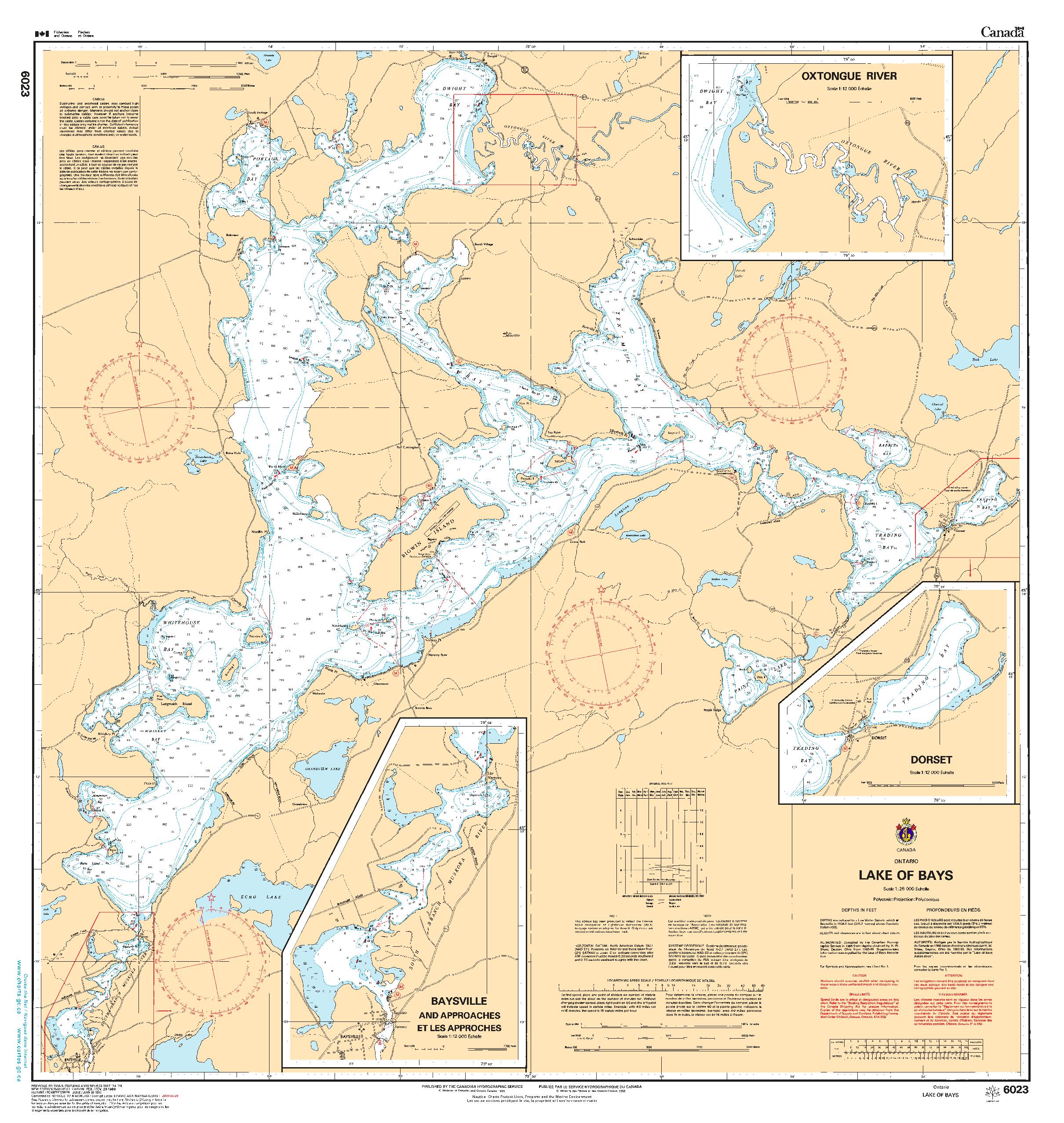 Lake of Bays | CHS Chart 6023