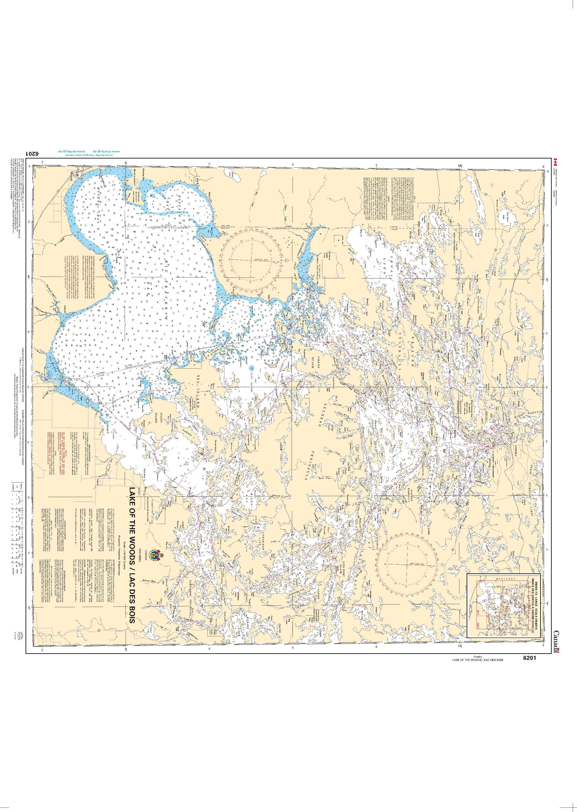 Lake of the Woods / Lac des Bois | CHS Chart 6201