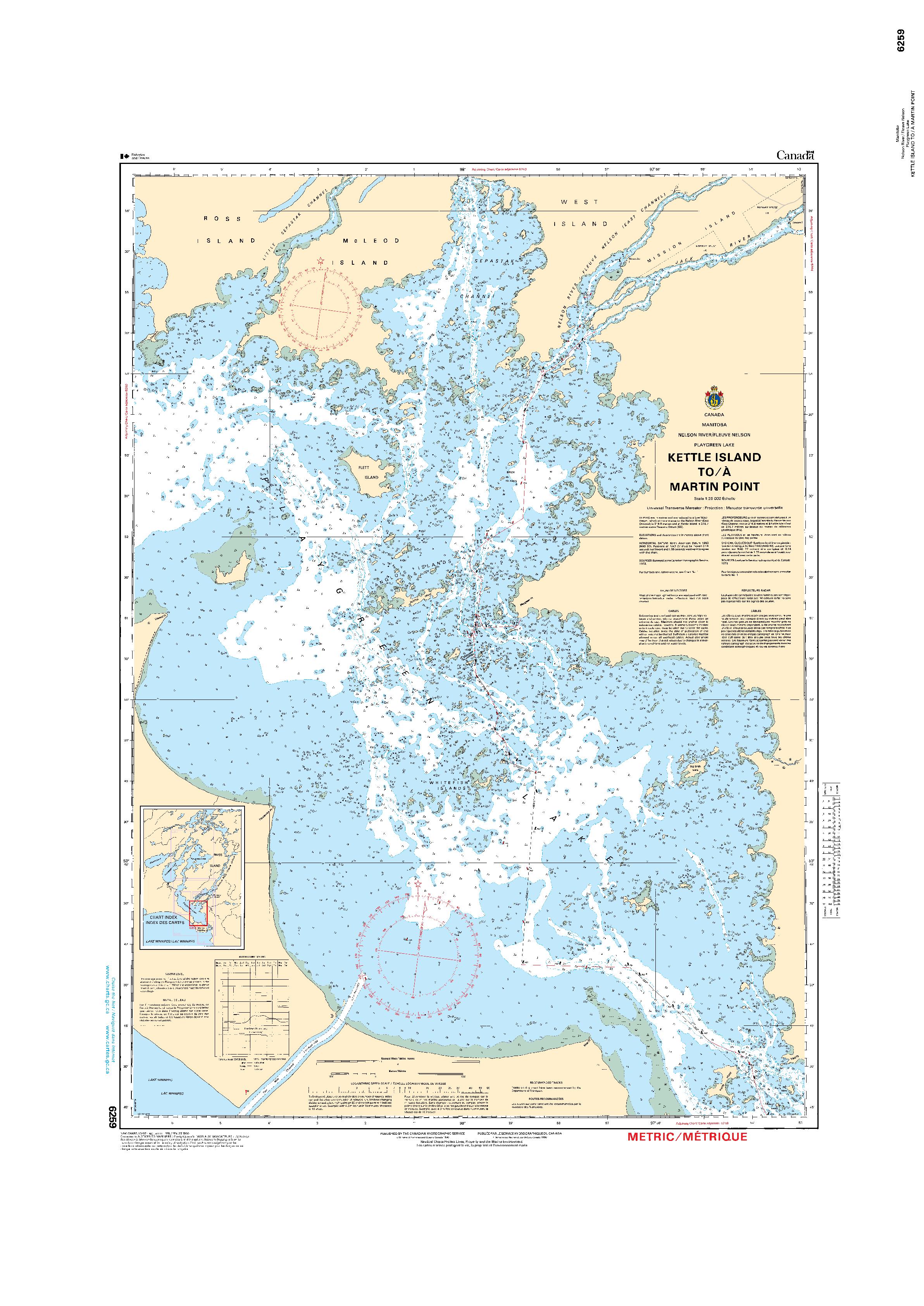 Kettle Island to/à Martin Point | Carte SHC 6259