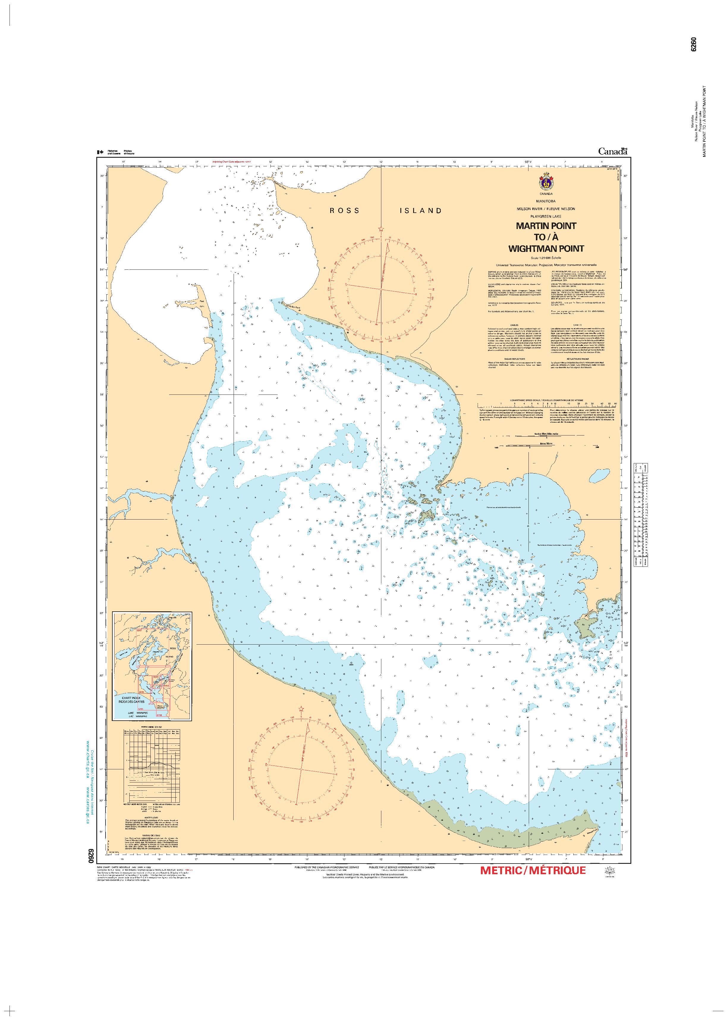Martin Point to/à Wightman Point | CHS Chart 6260