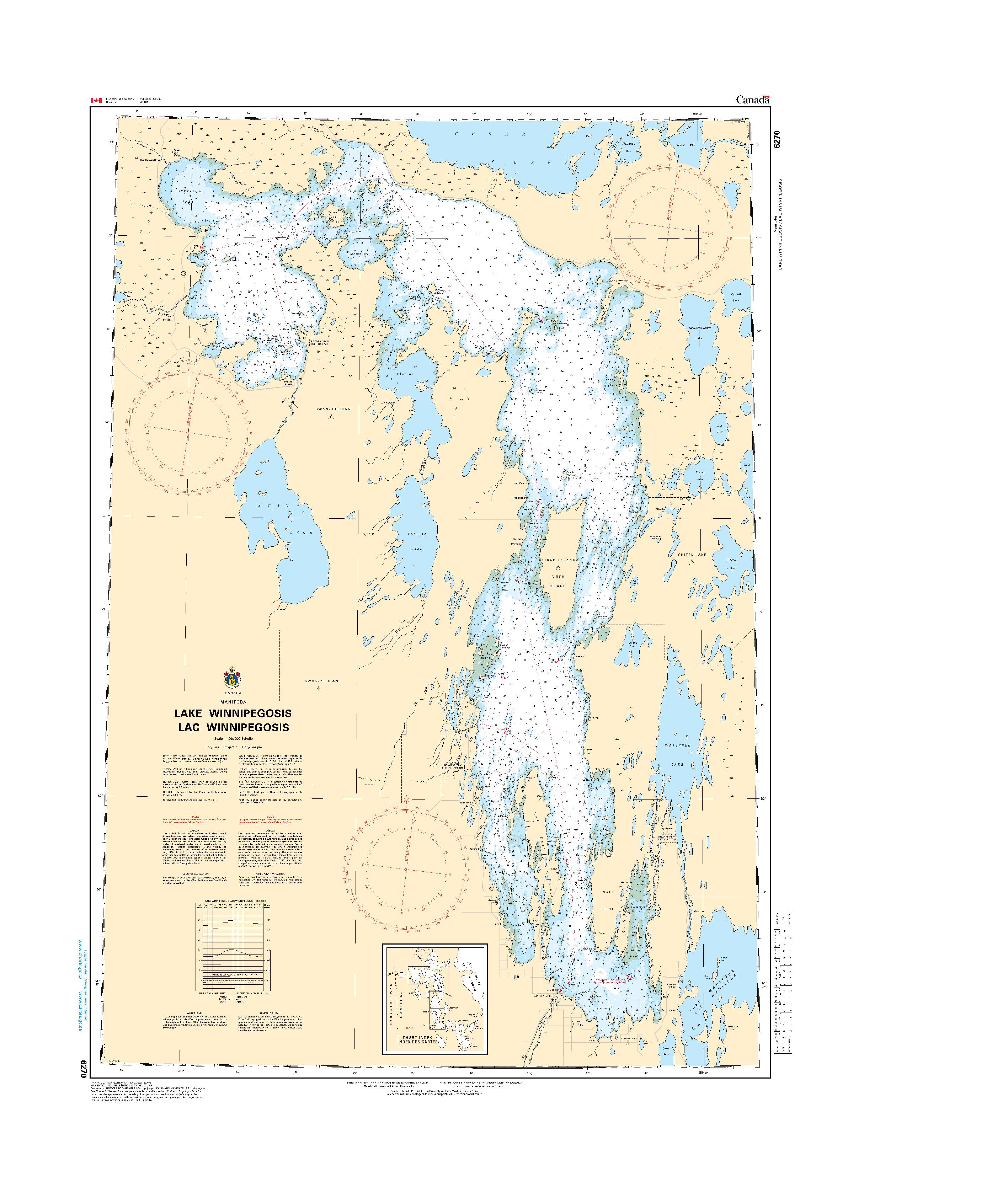 Lake Winnipegosis/Lac Winnipegosis | Carte SHC 6270