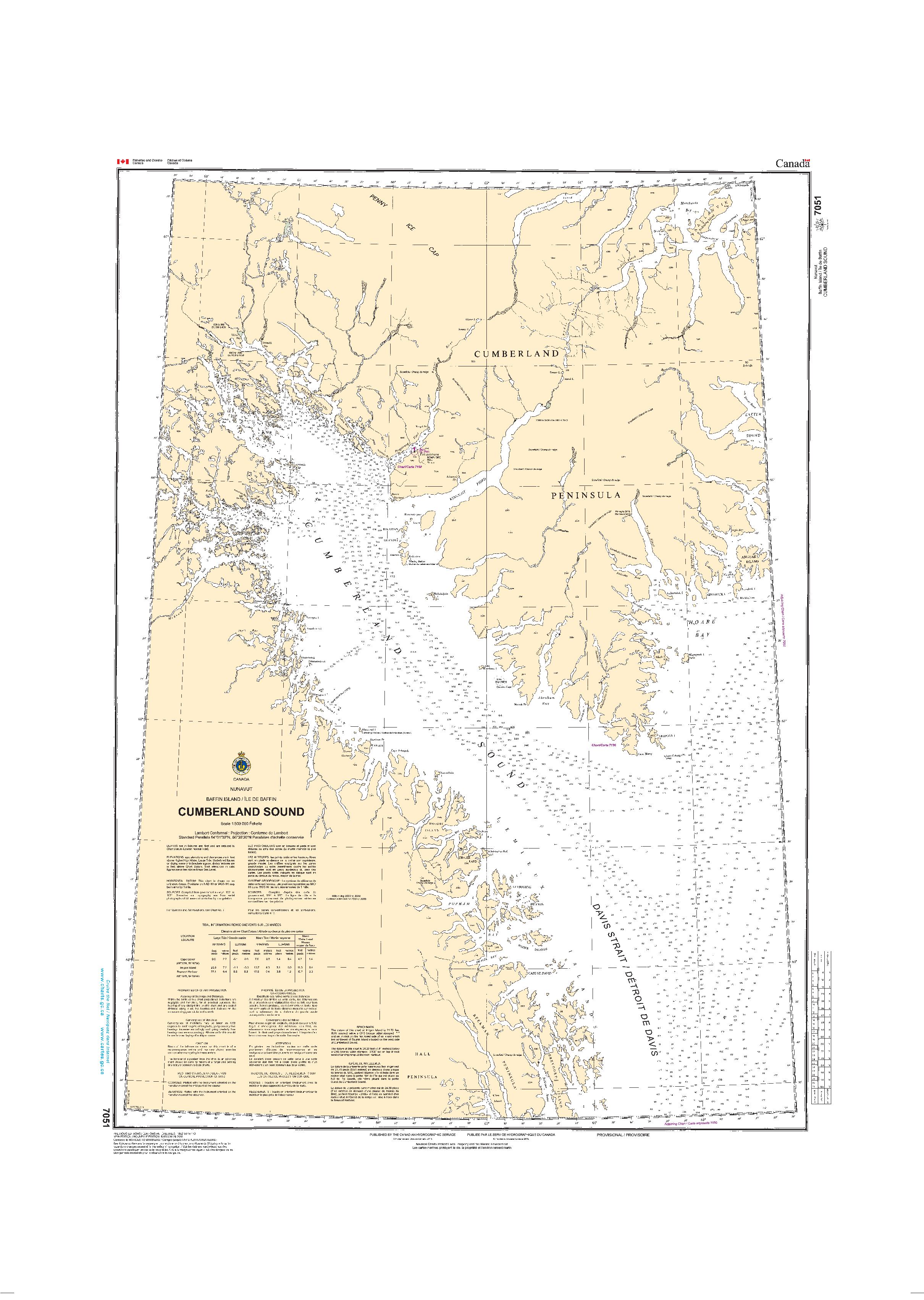 Cumberland Sound | CHS Chart 7051
