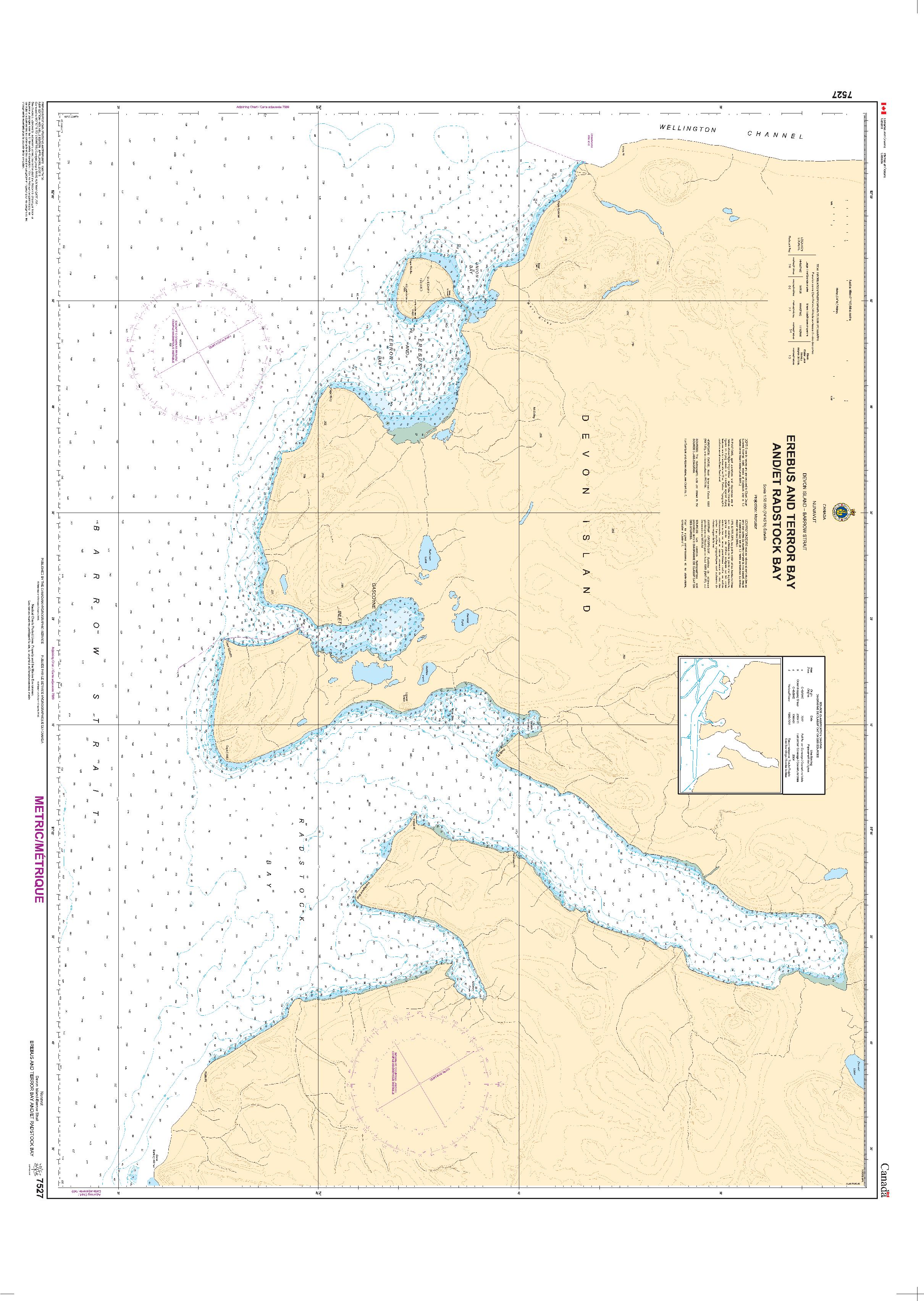 Erebus and Terror Bay and/et Radstock Bay | CHS Chart 7527