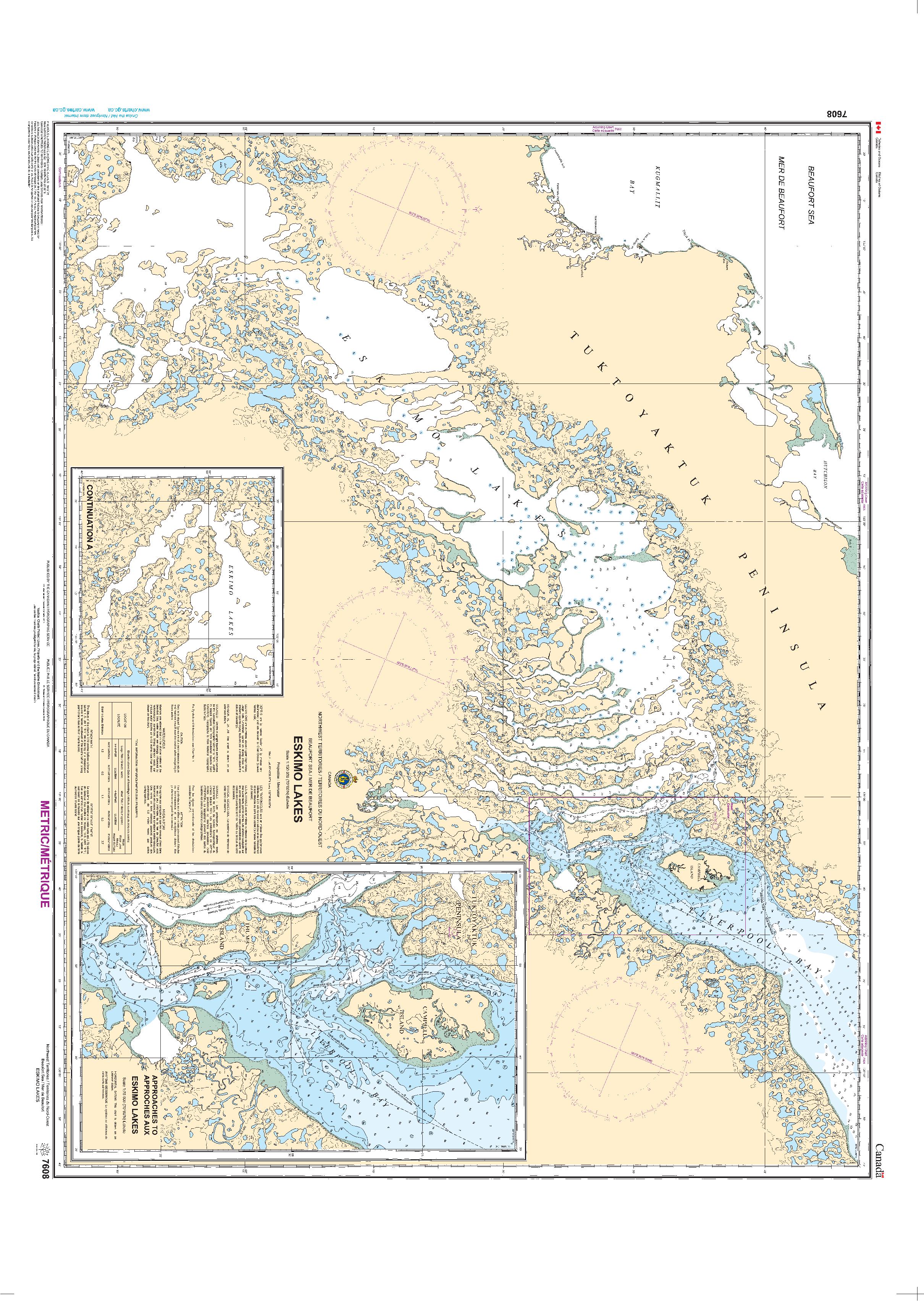 Eskimo Lakes | Carte SHC 7608