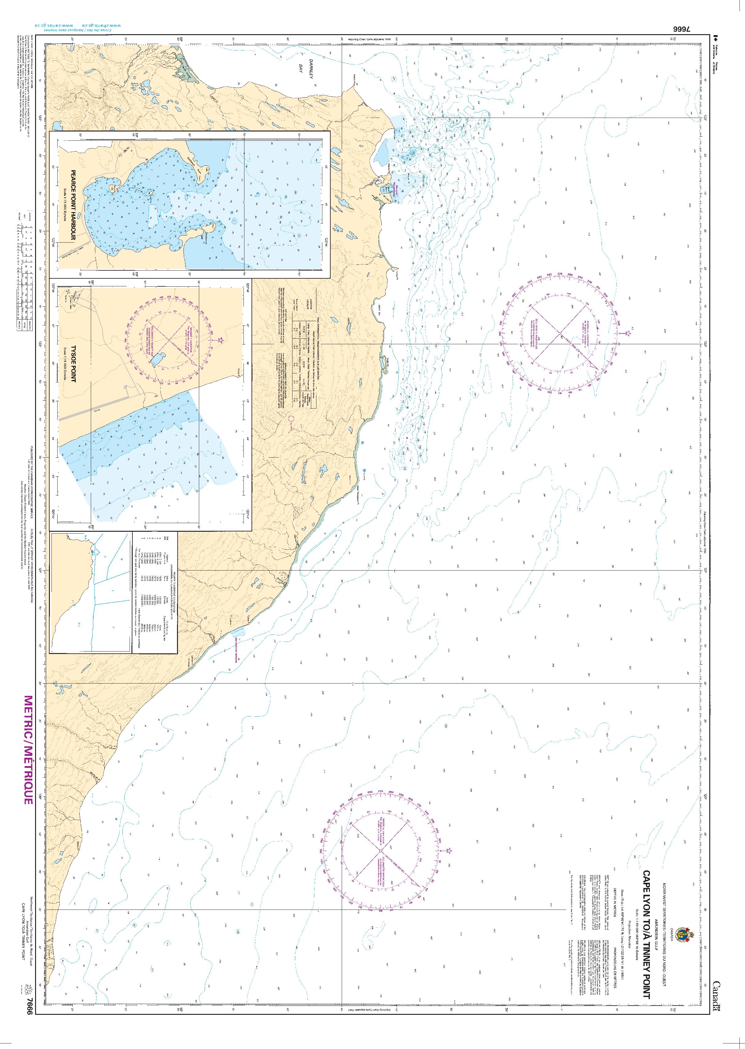 Cape Lyon to/à Tinney Point | CHS Chart 7666