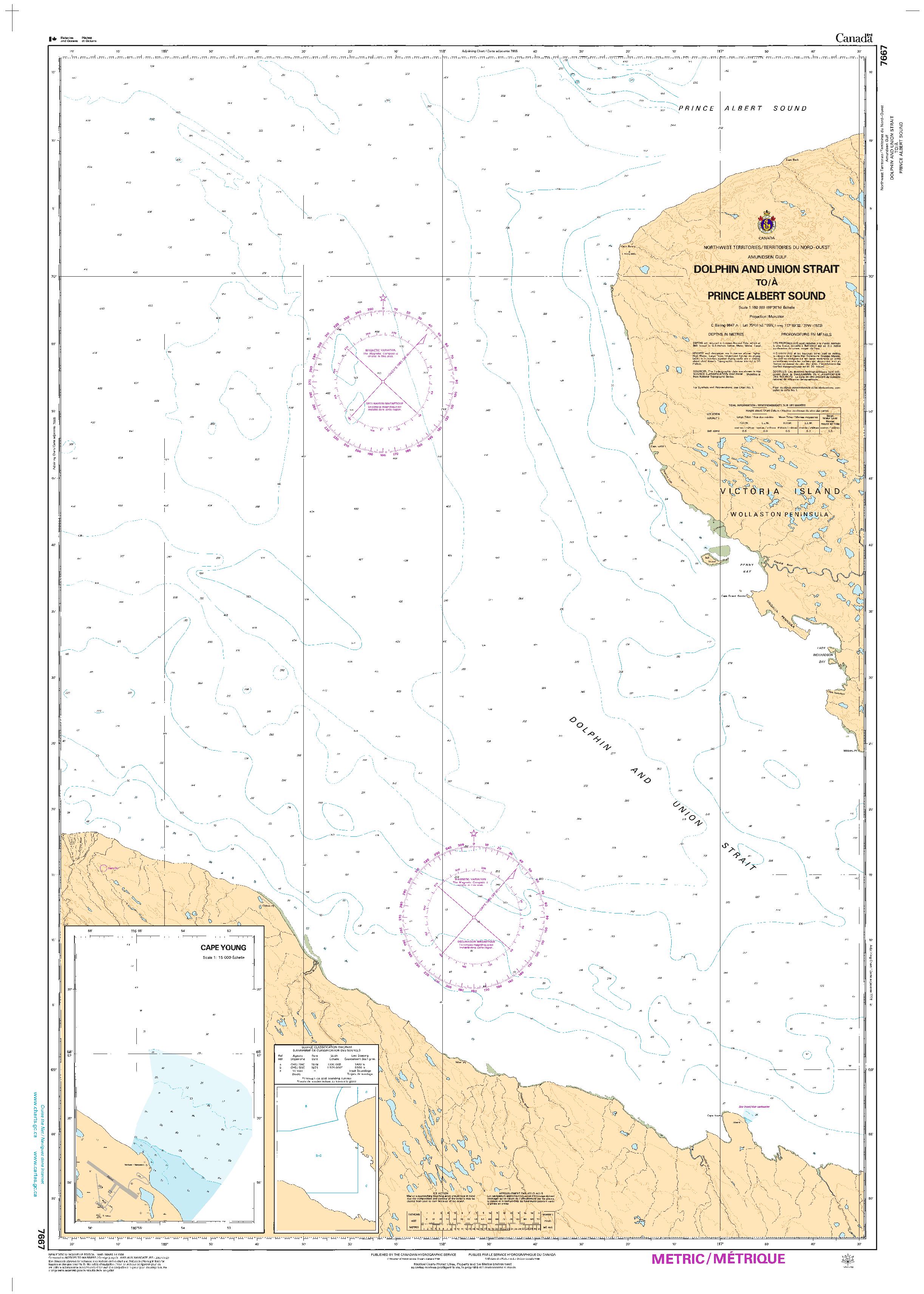 Dolphin and Union Strait To/ A Prince Albert Sound | Carte SHC 7667