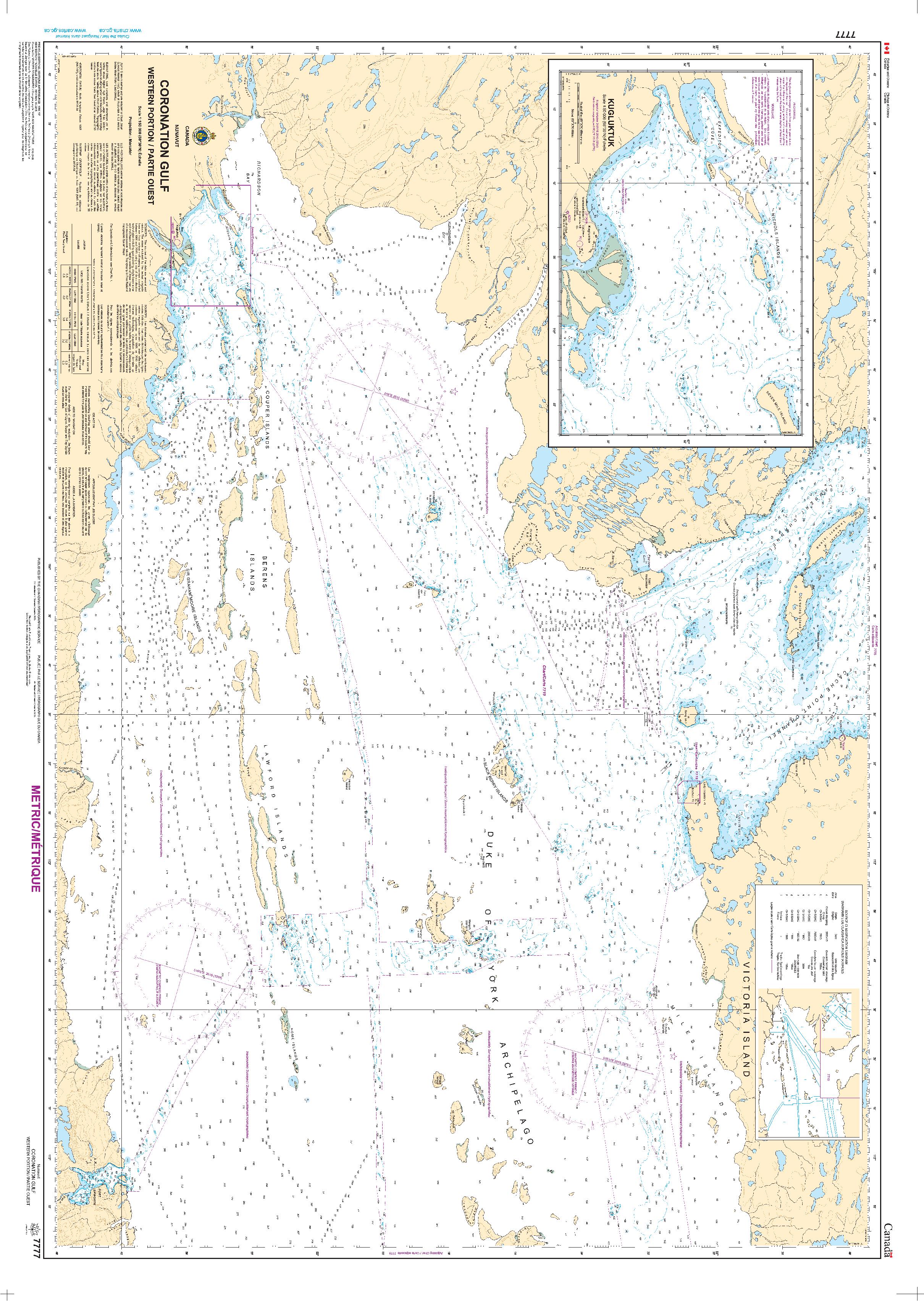 Coronation Gulf Western Portion/Partie Ouest | CHS Chart 7777