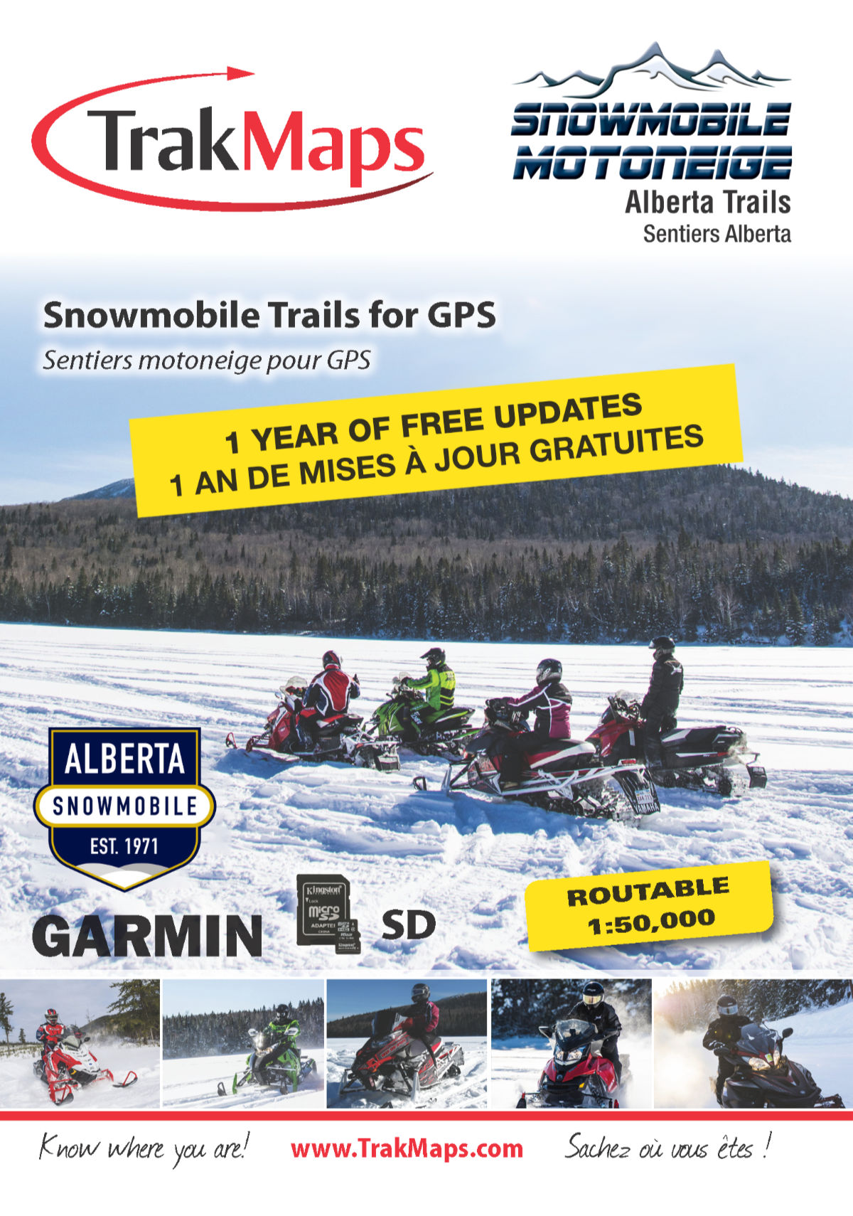 Snowmobile Alberta for Garmin GPS