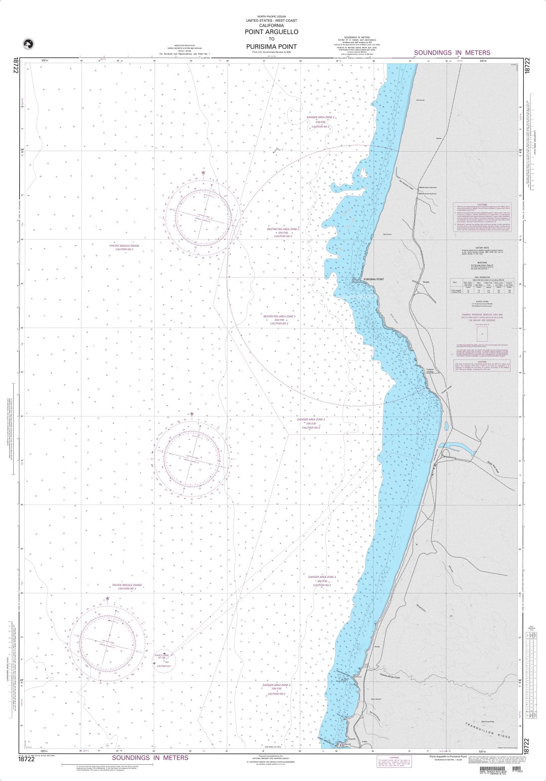 Point Arguello to Purisima Point | NGA Chart 18722