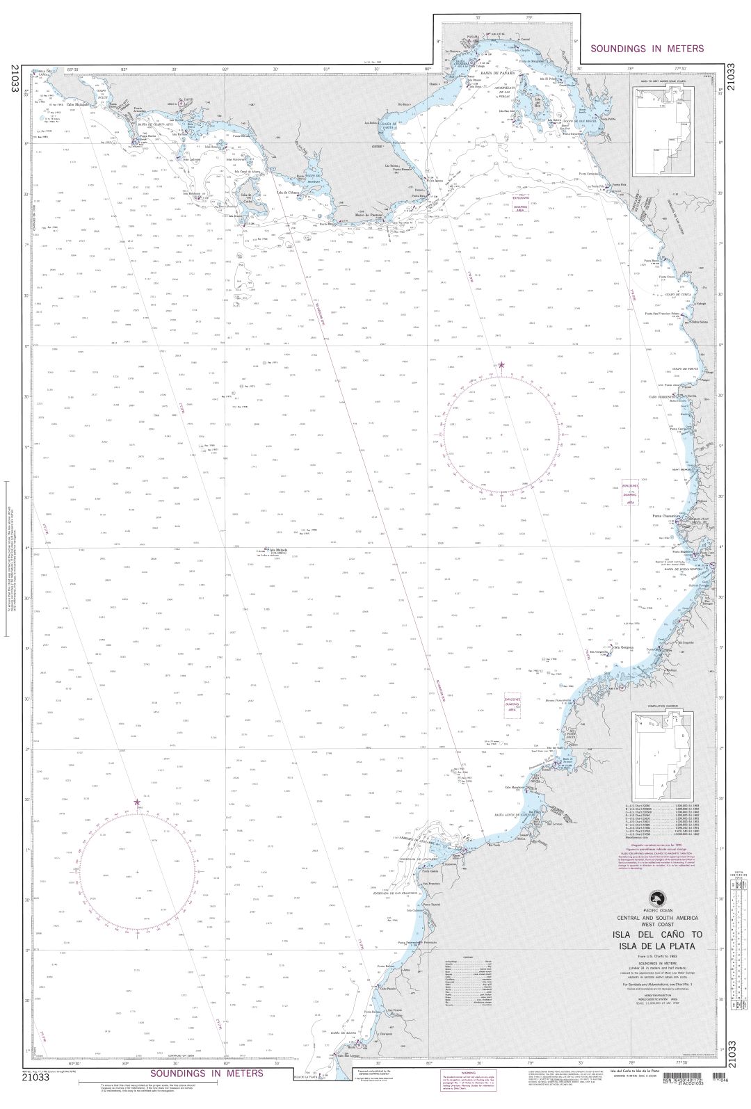 Isla Del Cano to Isla La Plata | Carte NGA 21033