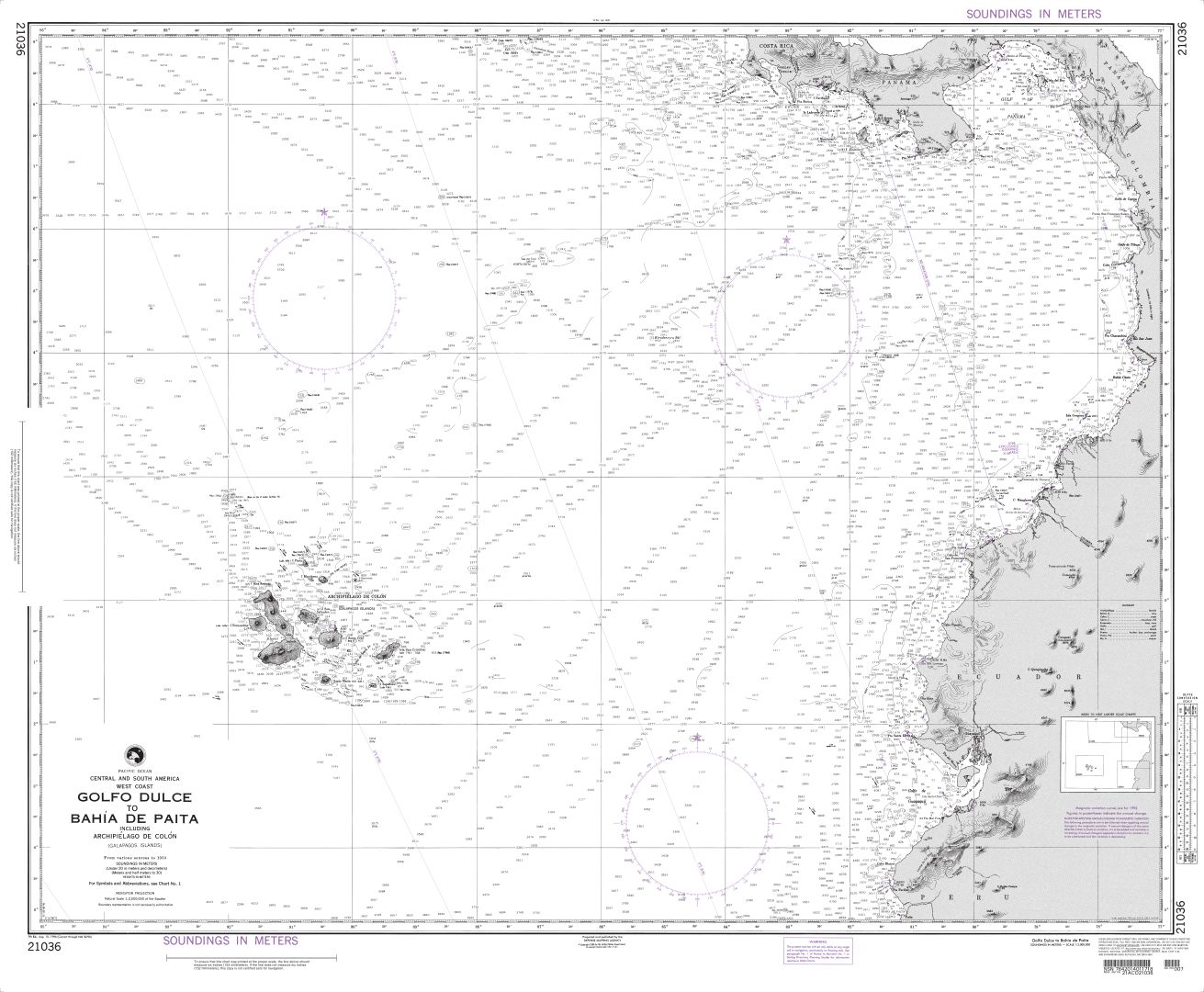 Golfo Dulce to Bahia De Paiti | NGA Chart 21036