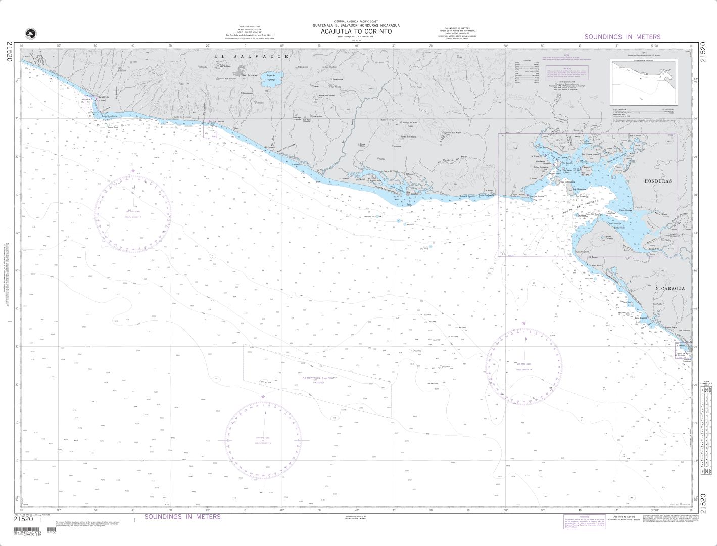 Acajutla to Corinto | Carte NGA 21520