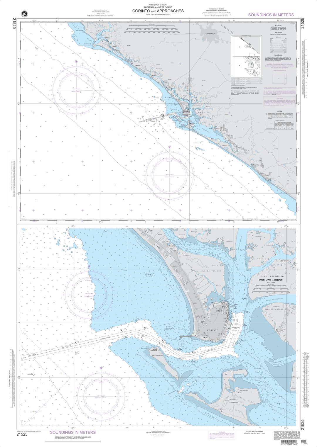 Corinto and Approaches | NGA Chart 21525
