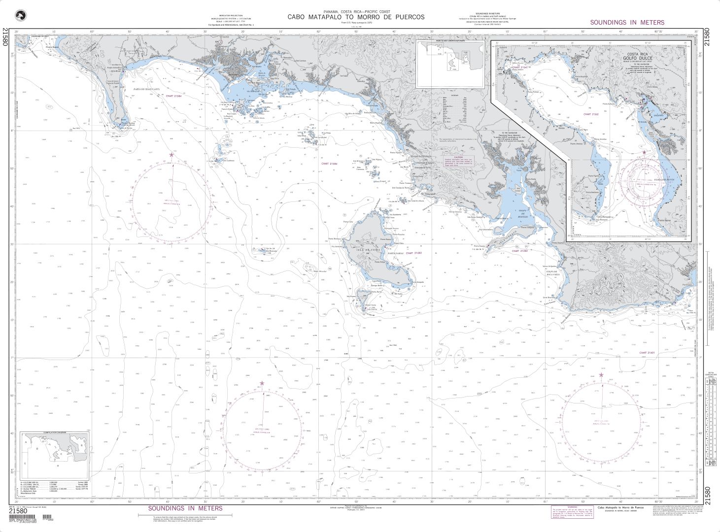 Cabo Matapalo to Morro De Puercos | NGA Chart 21580