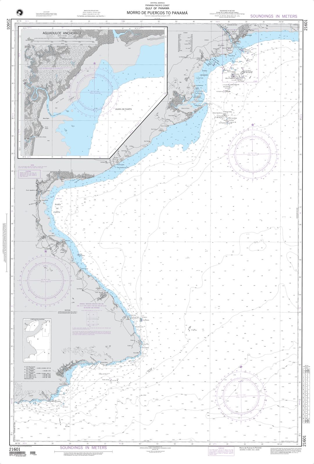 Morro De Puercos to Panama | NGA Chart 21601