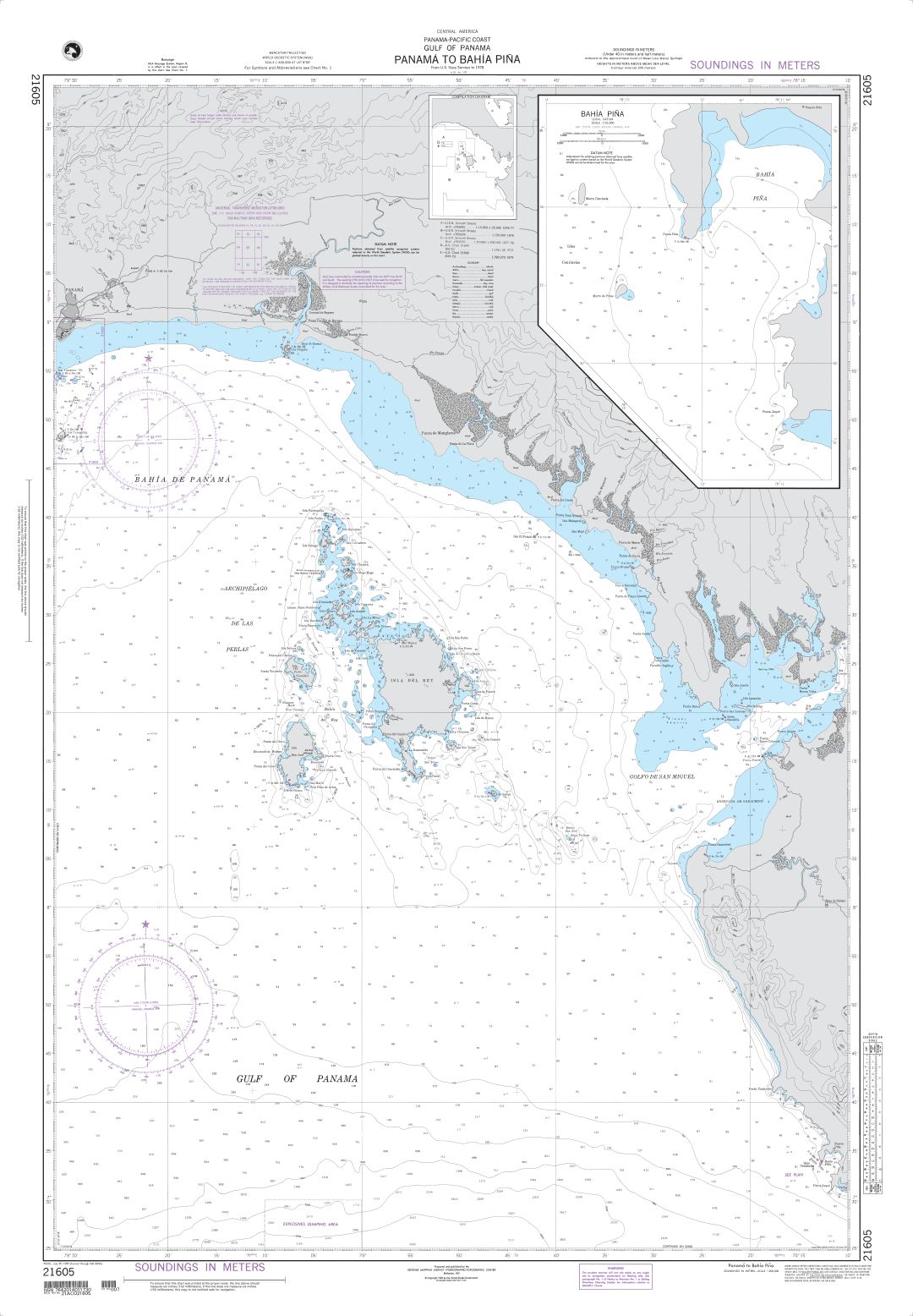 Panama to Bahia Pina | NGA Chart 21605