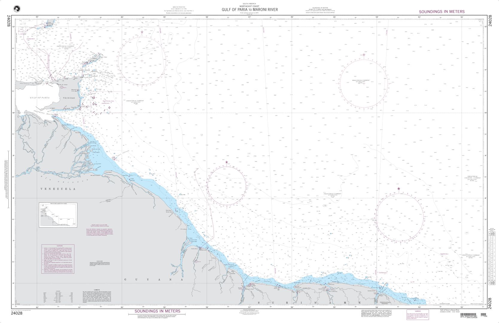 Gulf of Paria to Maroni River | NGA Chart 24028