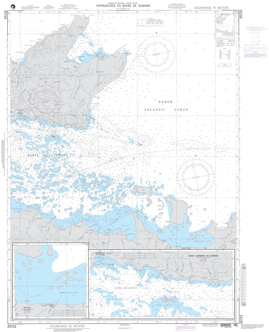 Approaches to Bahia de Samana | NGA Chart 25723