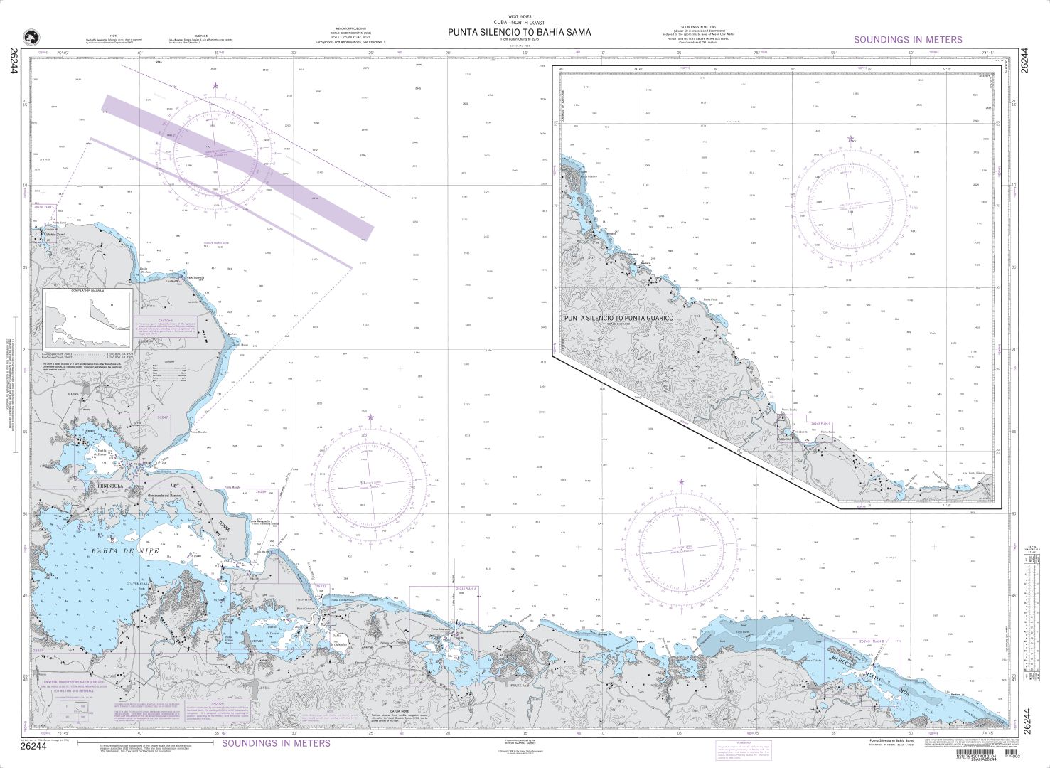 Punta Silencio to Bahia de Sama | NGA Chart 26244