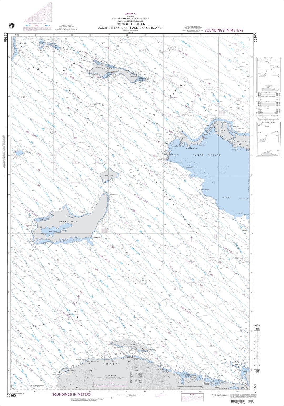 Passages Between Acklins Islands, Haiti | NGA Chart 26260