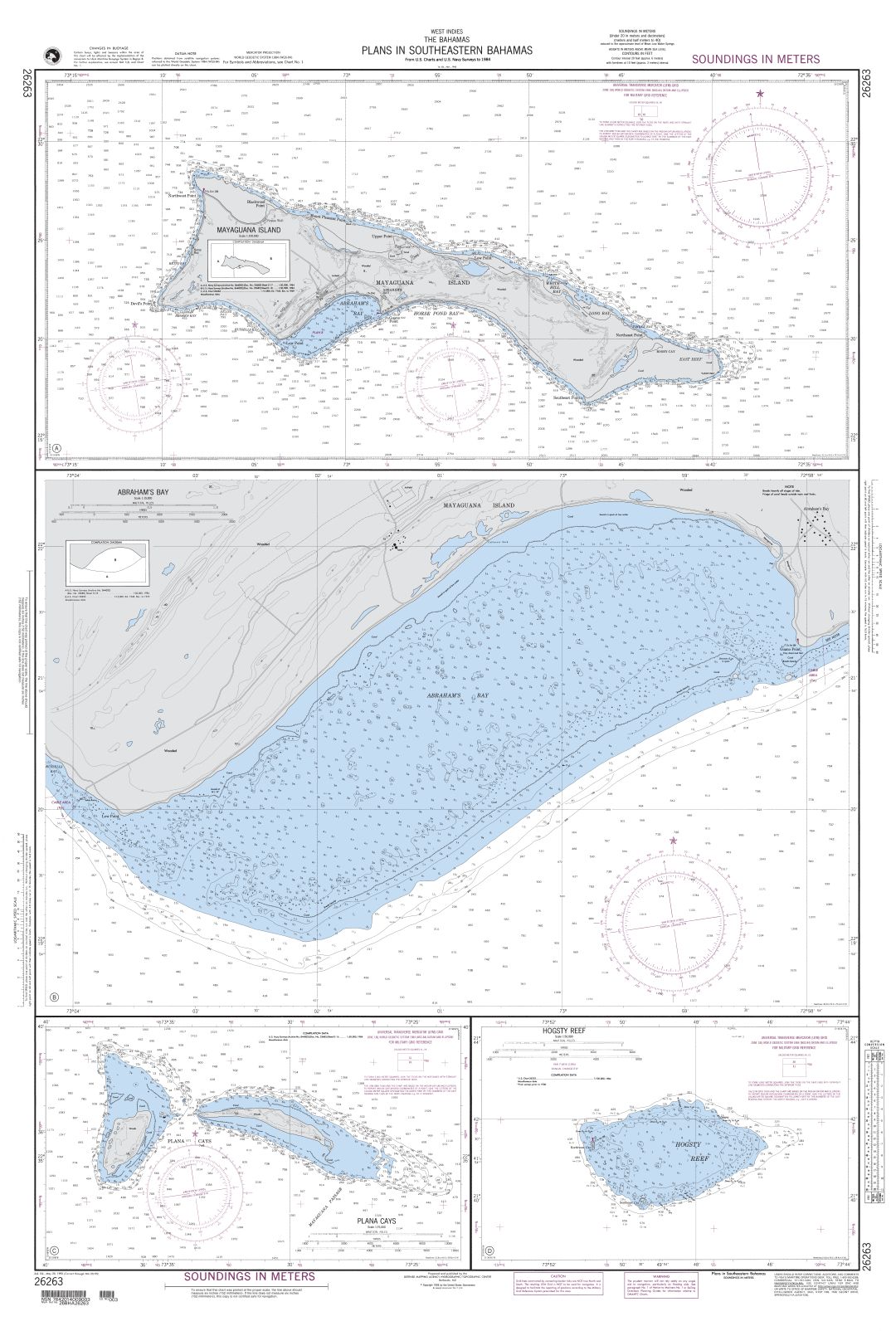 Plans in Southeastern Bahamas | NGA Chart 26263