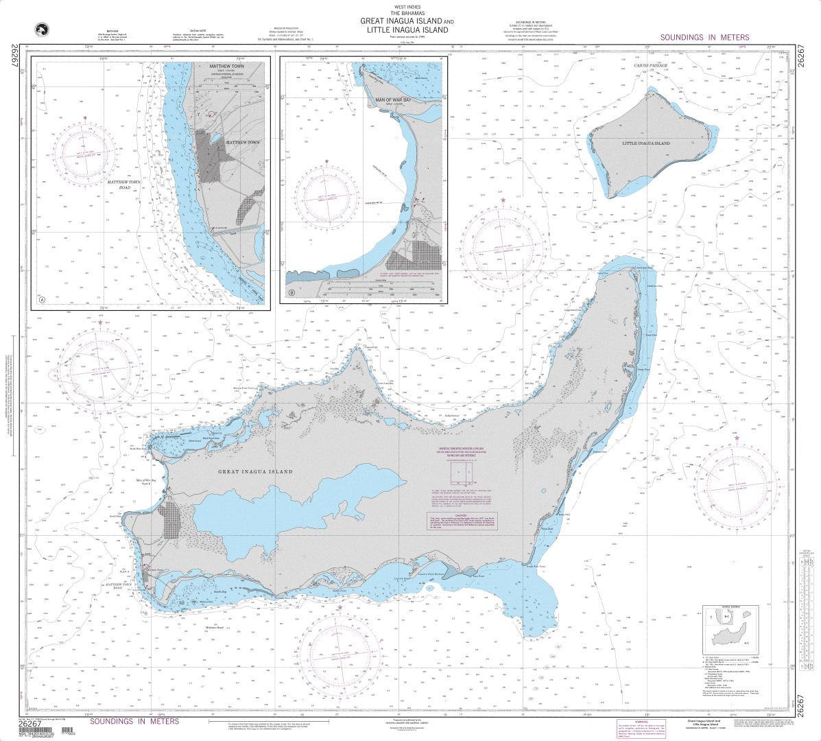 Great Inagua Island and Little Inagua Islands | NGA Chart 26267