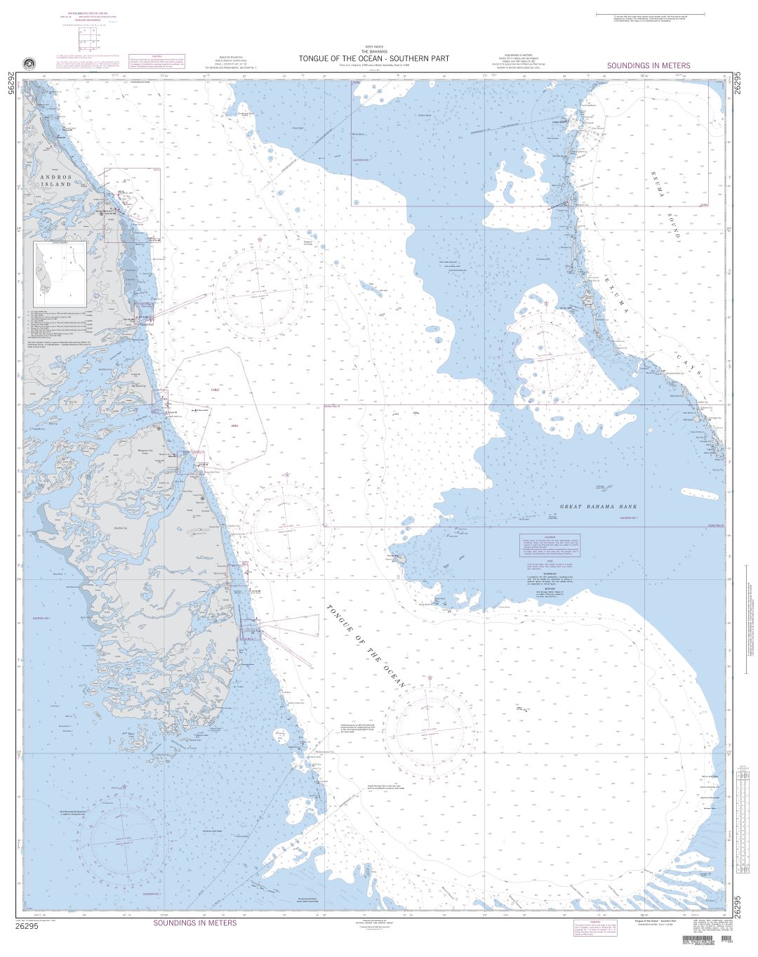 Tongue of the Ocean - Southern Part | NGA Chart 26295