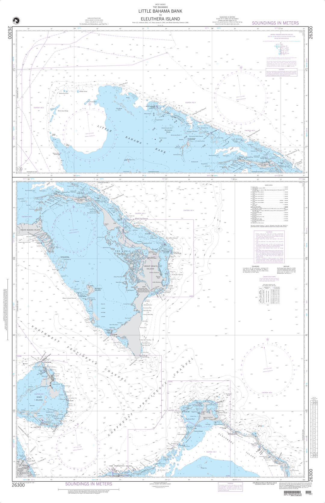 Little Bahama Bank to Eleuthera Island | NGA Chart 26300